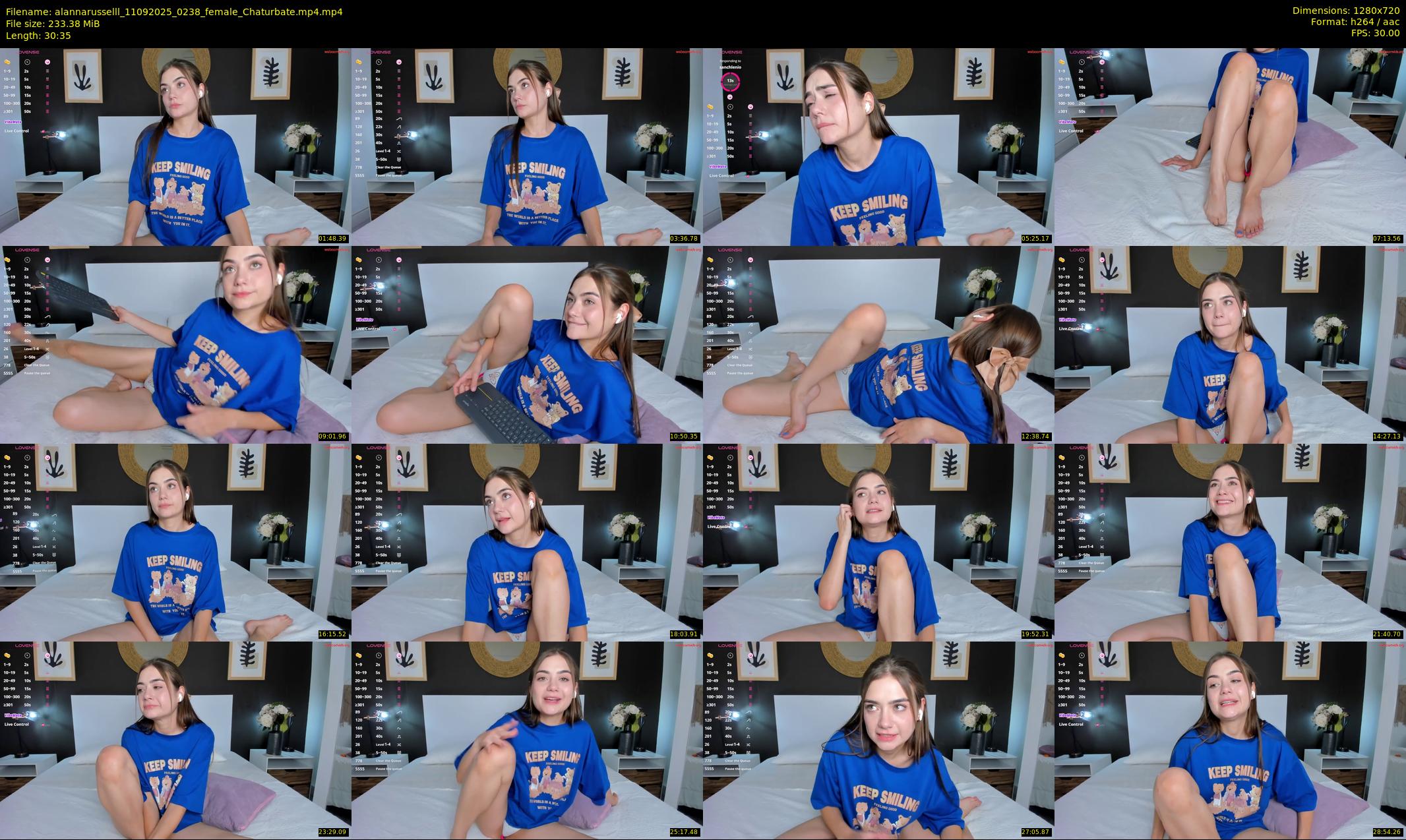 alannarusselll — 31 minute Chaturbate female cam show recording, 720p, Sep 11, 2025