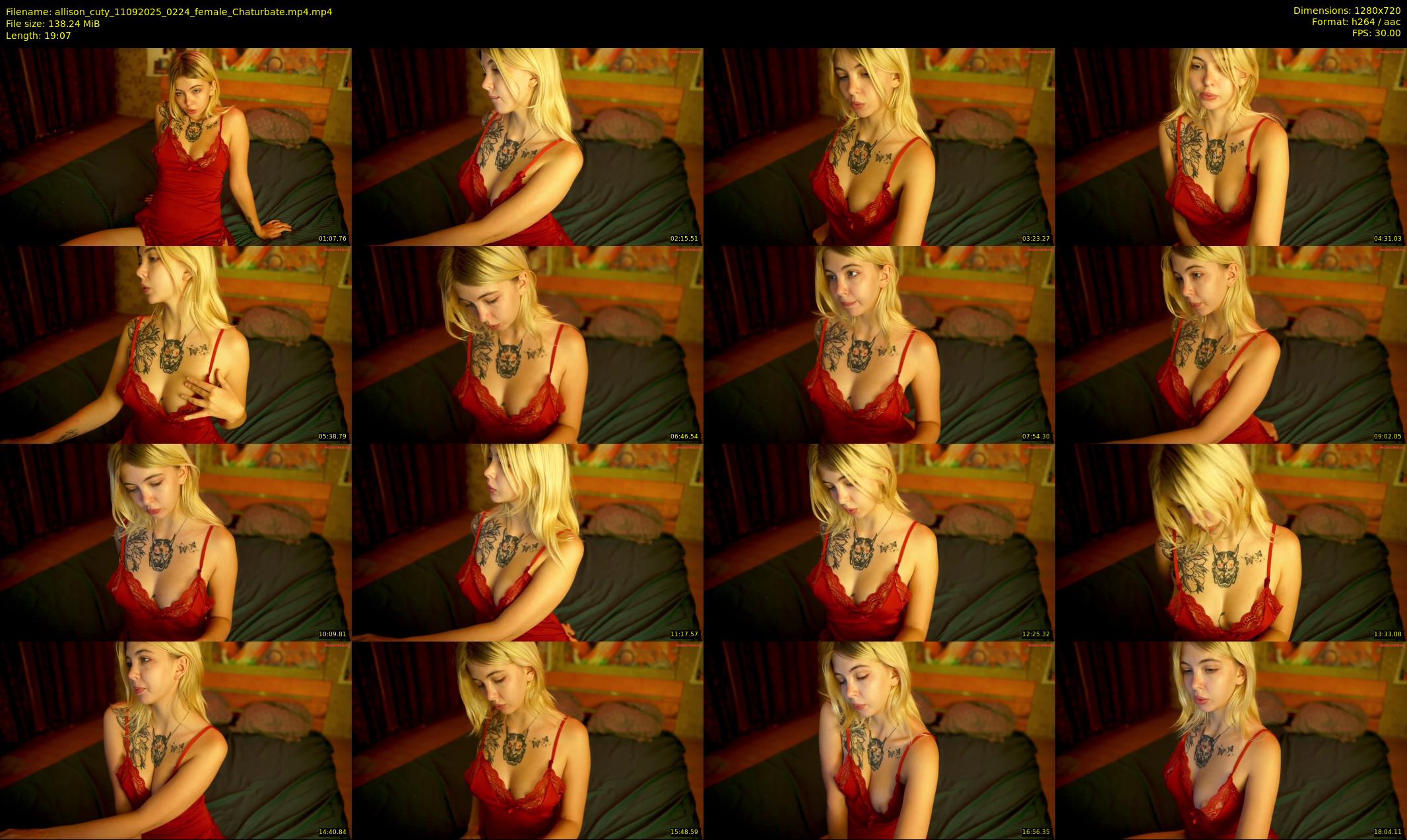 allison_cuty — 20 minute Chaturbate female cam show recording, 720p, Sep 11, 2025