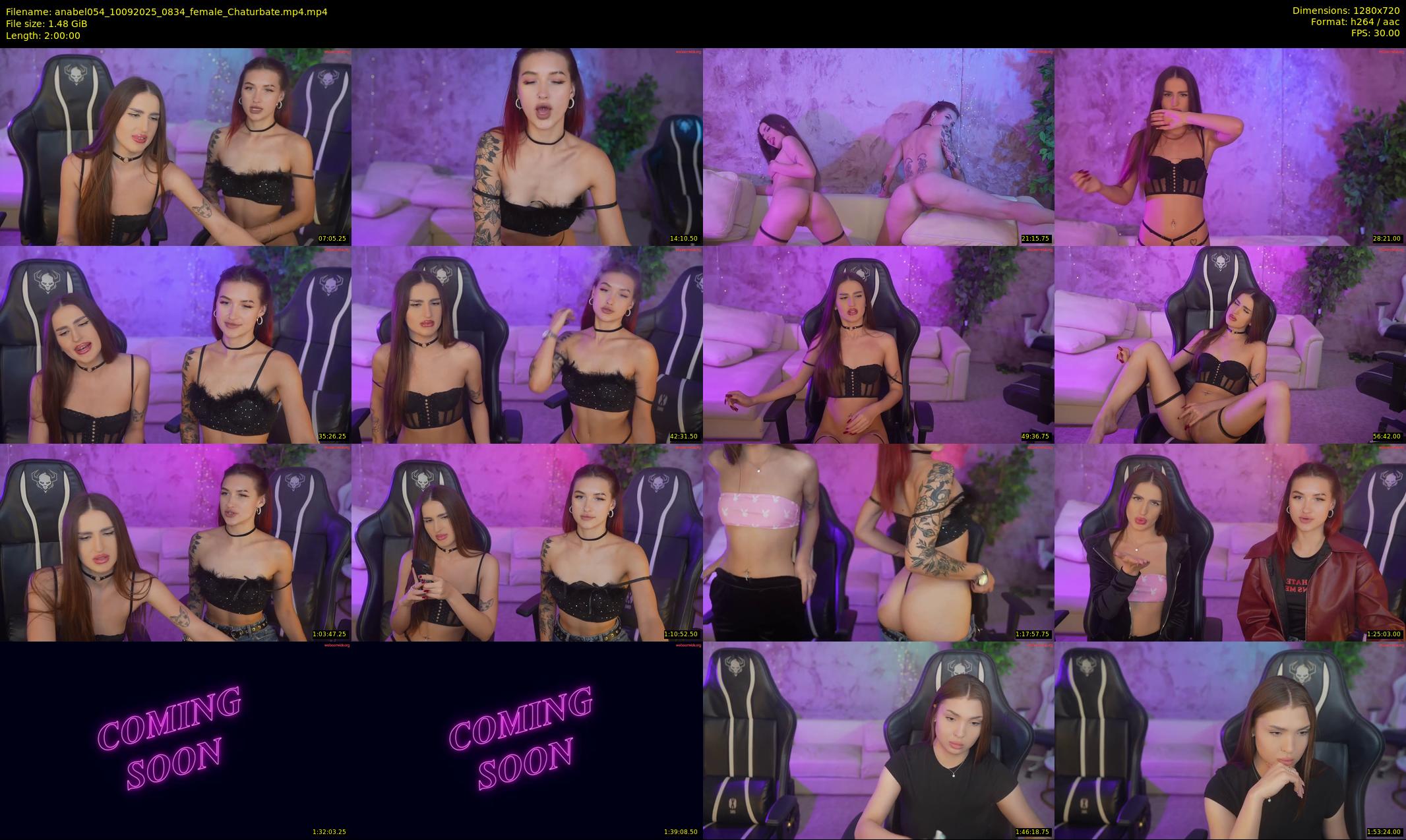 anabel054 — 120 minute Chaturbate female cam show recording, 720p, Sep 10, 2025