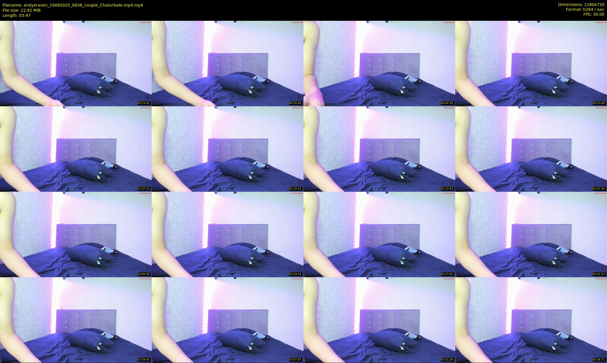 andyxraven — 4 minute Chaturbate couple cam show recording, 720p, Sep 10, 2025