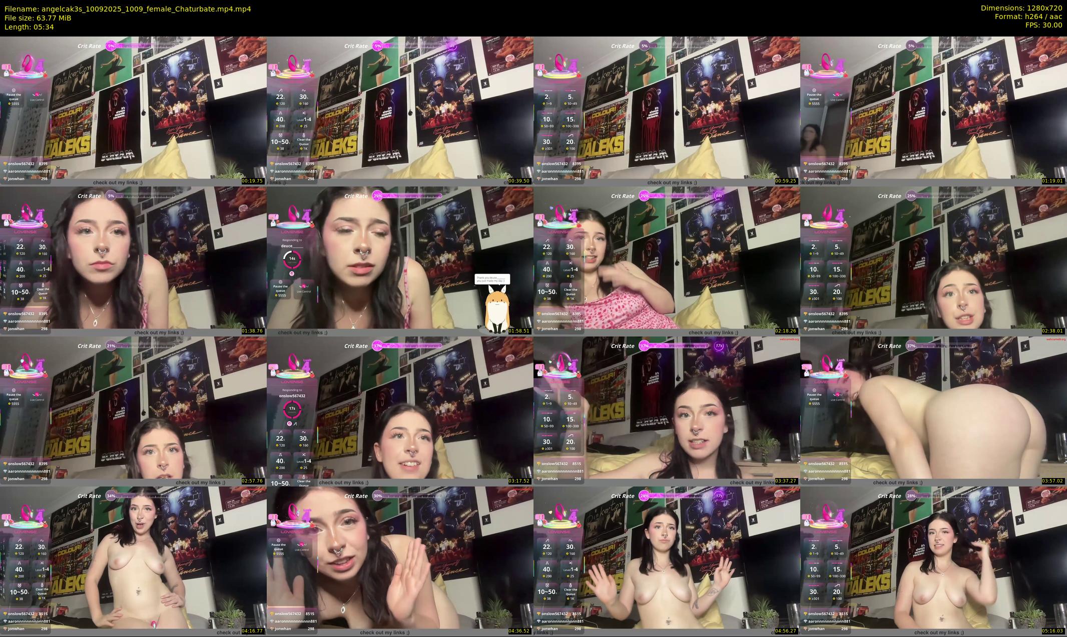 angelcak3s — 6 minute Chaturbate female cam show recording, 720p, Sep 10, 2025