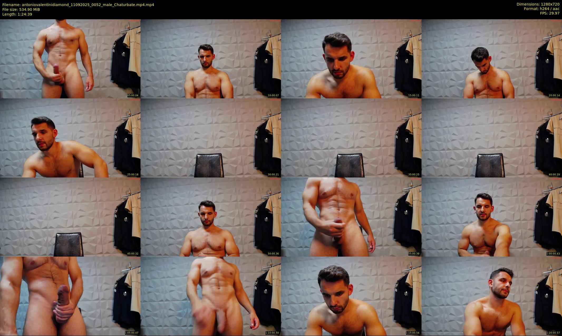antoniovalentinidiamond — 85 minute Chaturbate male cam show recording, 720p, Sep 11, 2025