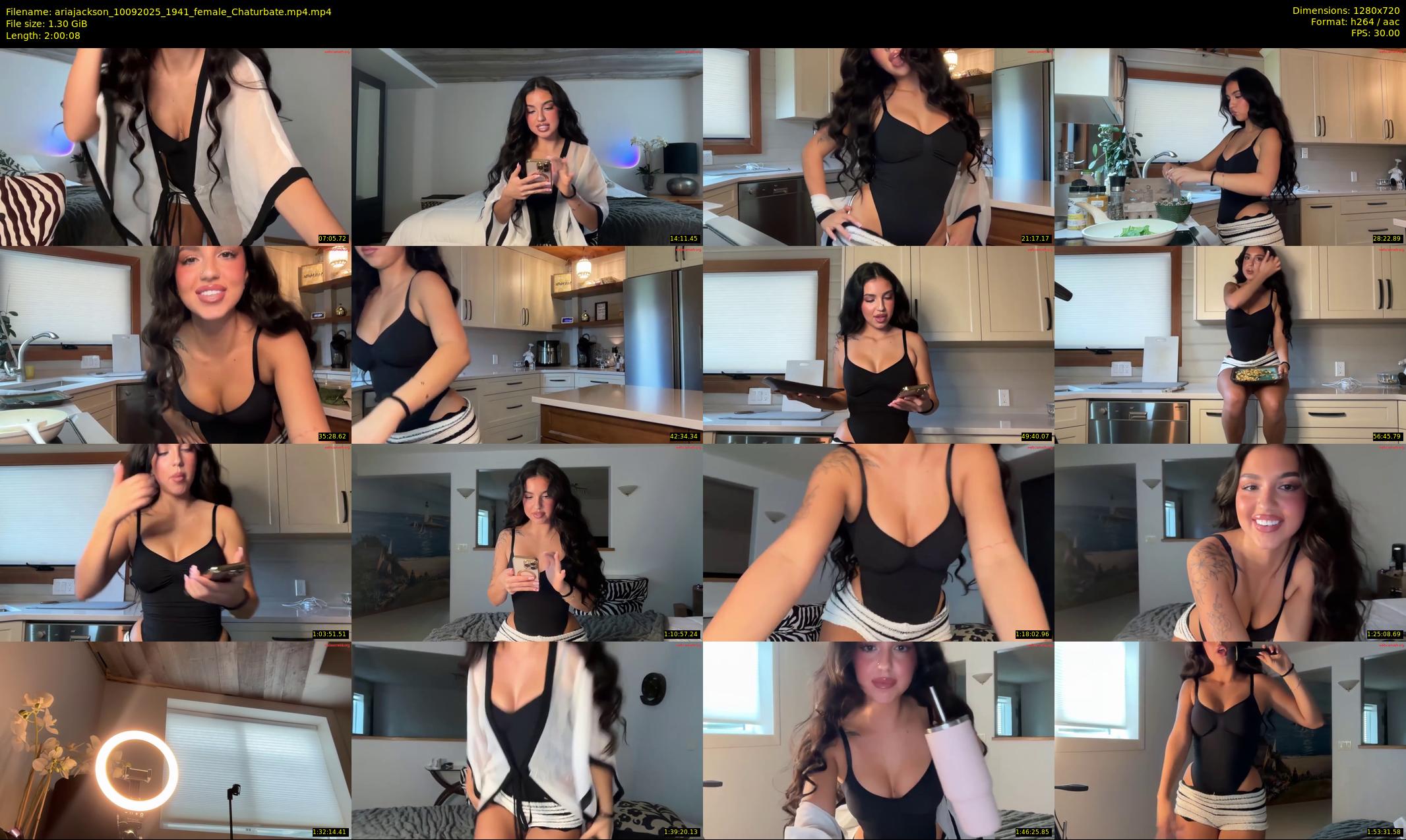 ariajackson — 121 minute Chaturbate female cam show recording, 720p, Sep 10, 2025