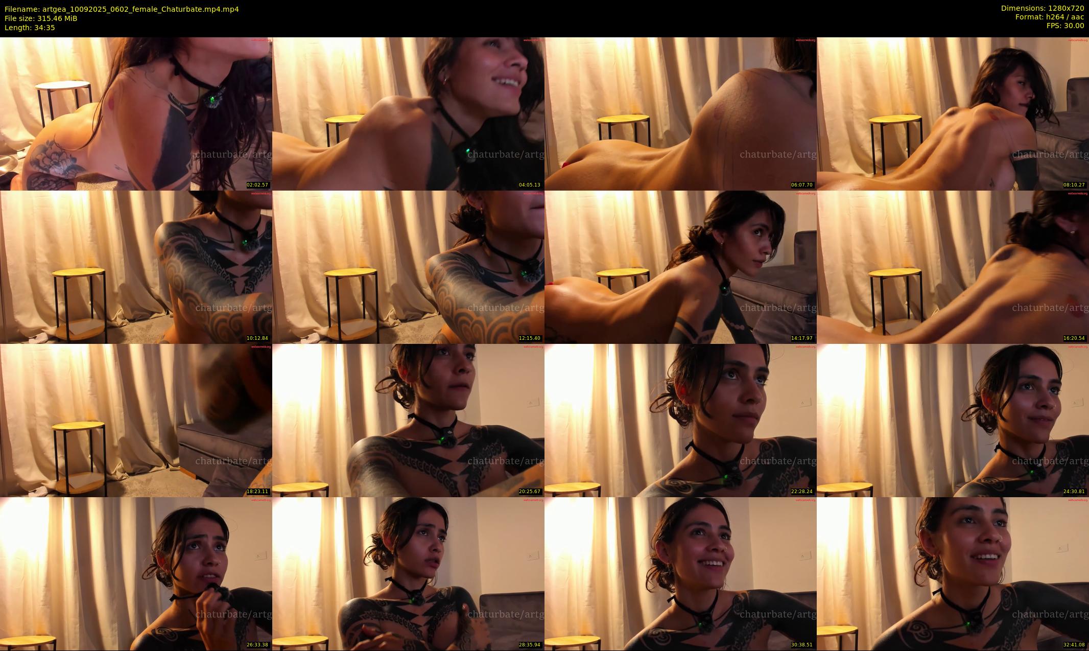 artgea — 35 minute Chaturbate female cam show recording, 720p, Sep 10, 2025