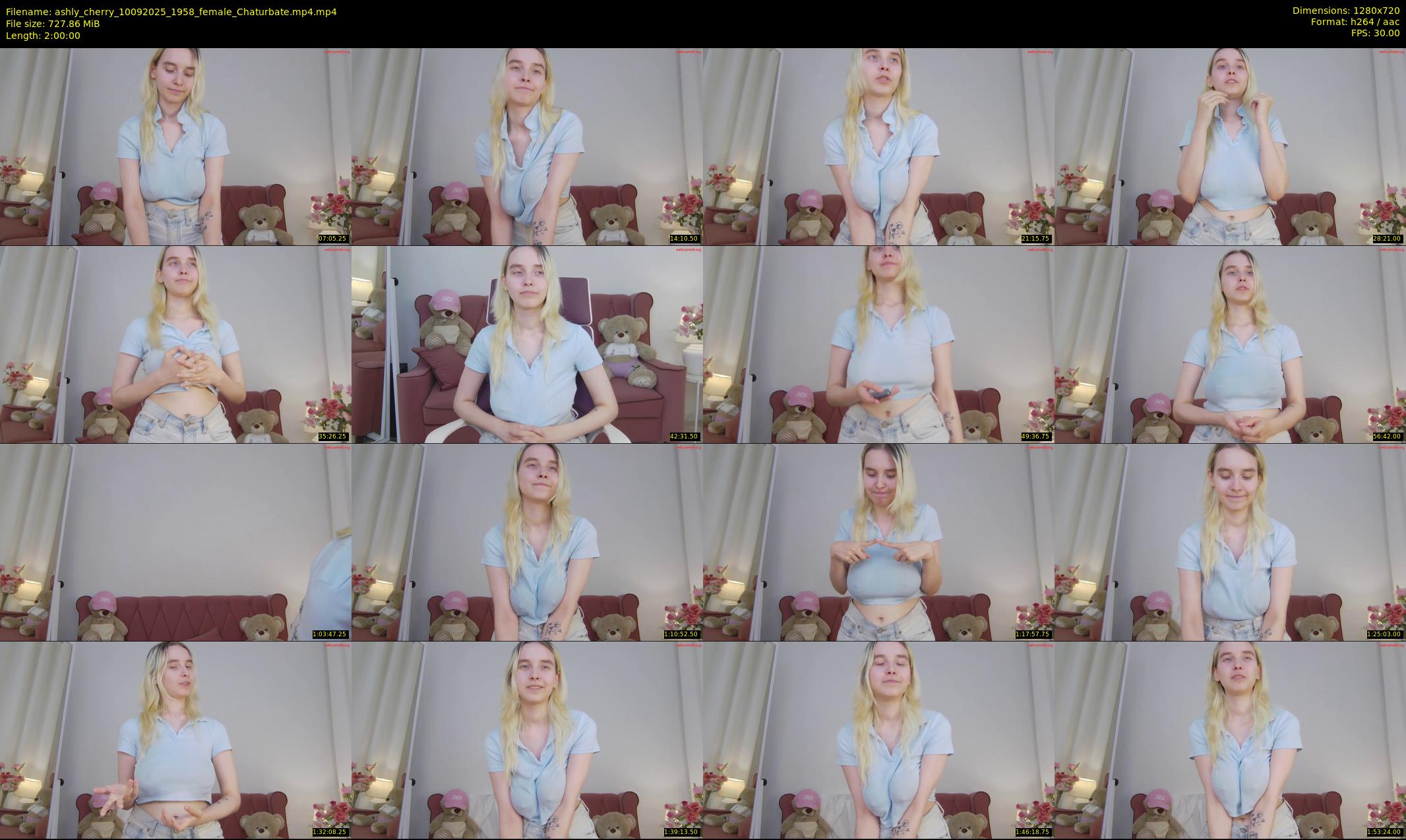 ashly_cherry — 120 minute Chaturbate female cam show recording, 720p, Sep 10, 2025