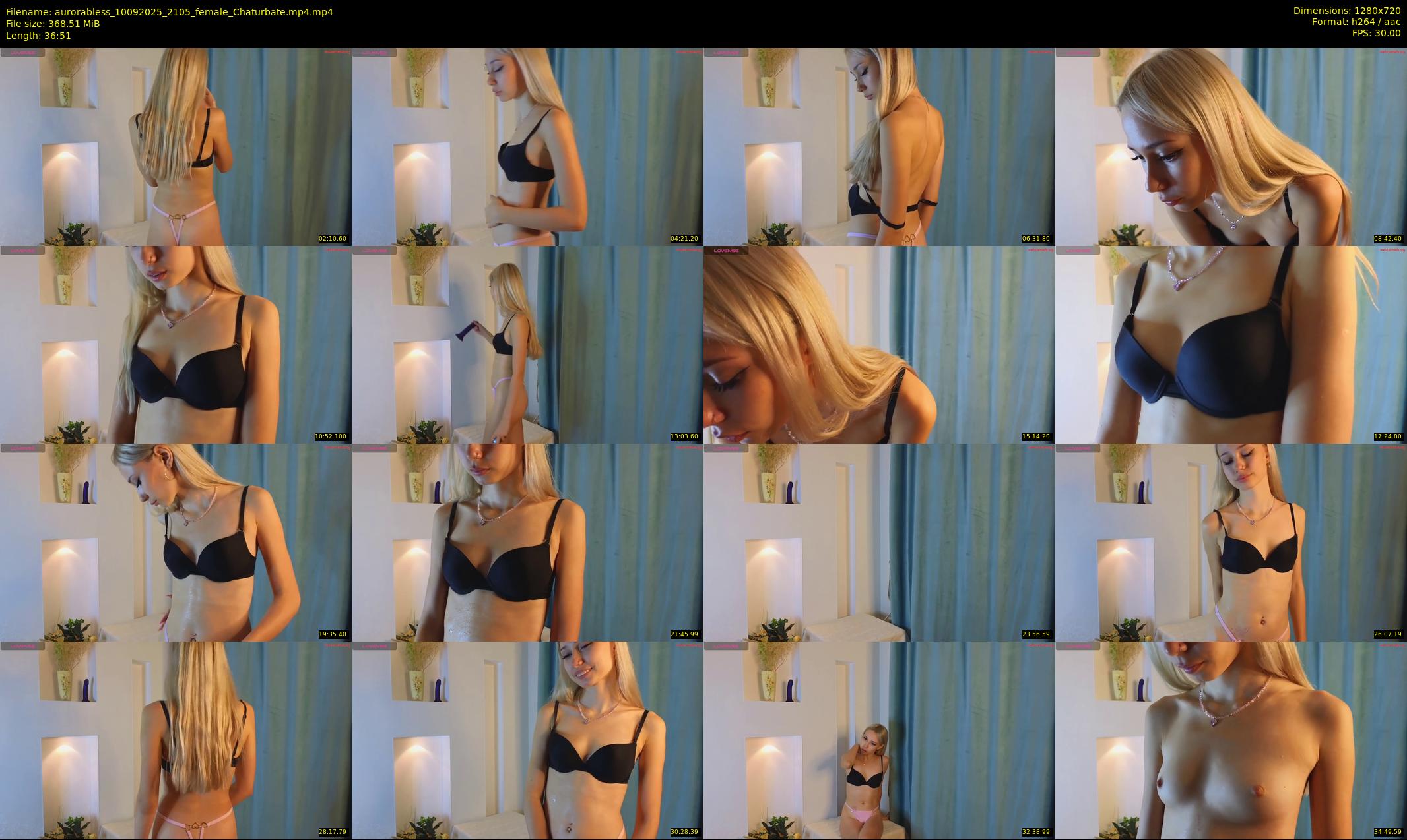 aurorabless — 37 minute Chaturbate female cam show recording, 720p, Sep 10, 2025