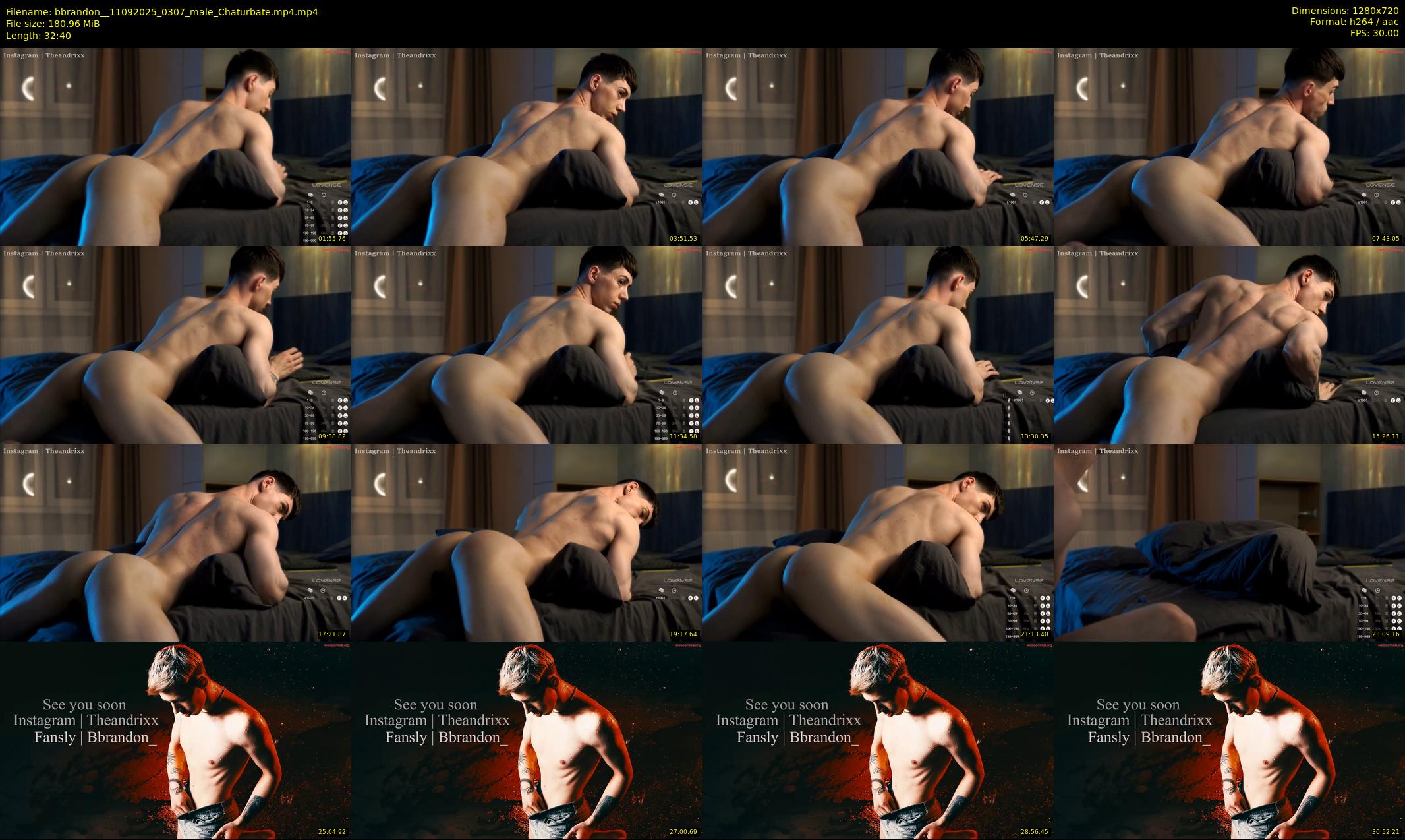 bbrandon_ — 33 minute Chaturbate male cam show recording, 720p, Sep 11, 2025