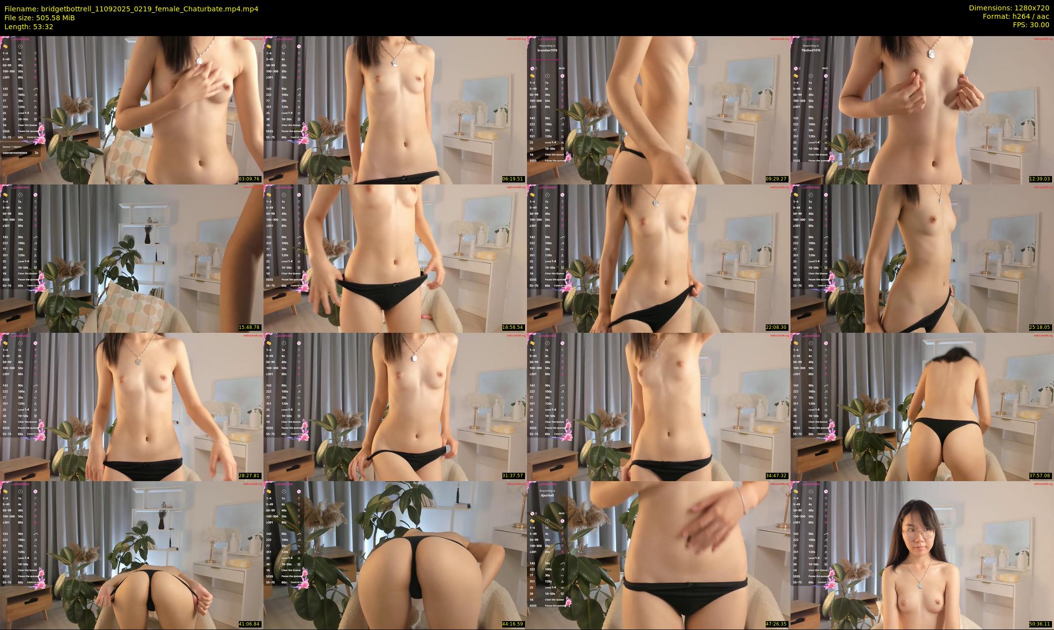 bridgetbottrell — 54 minute Chaturbate female cam show recording, 720p, Sep 11, 2025