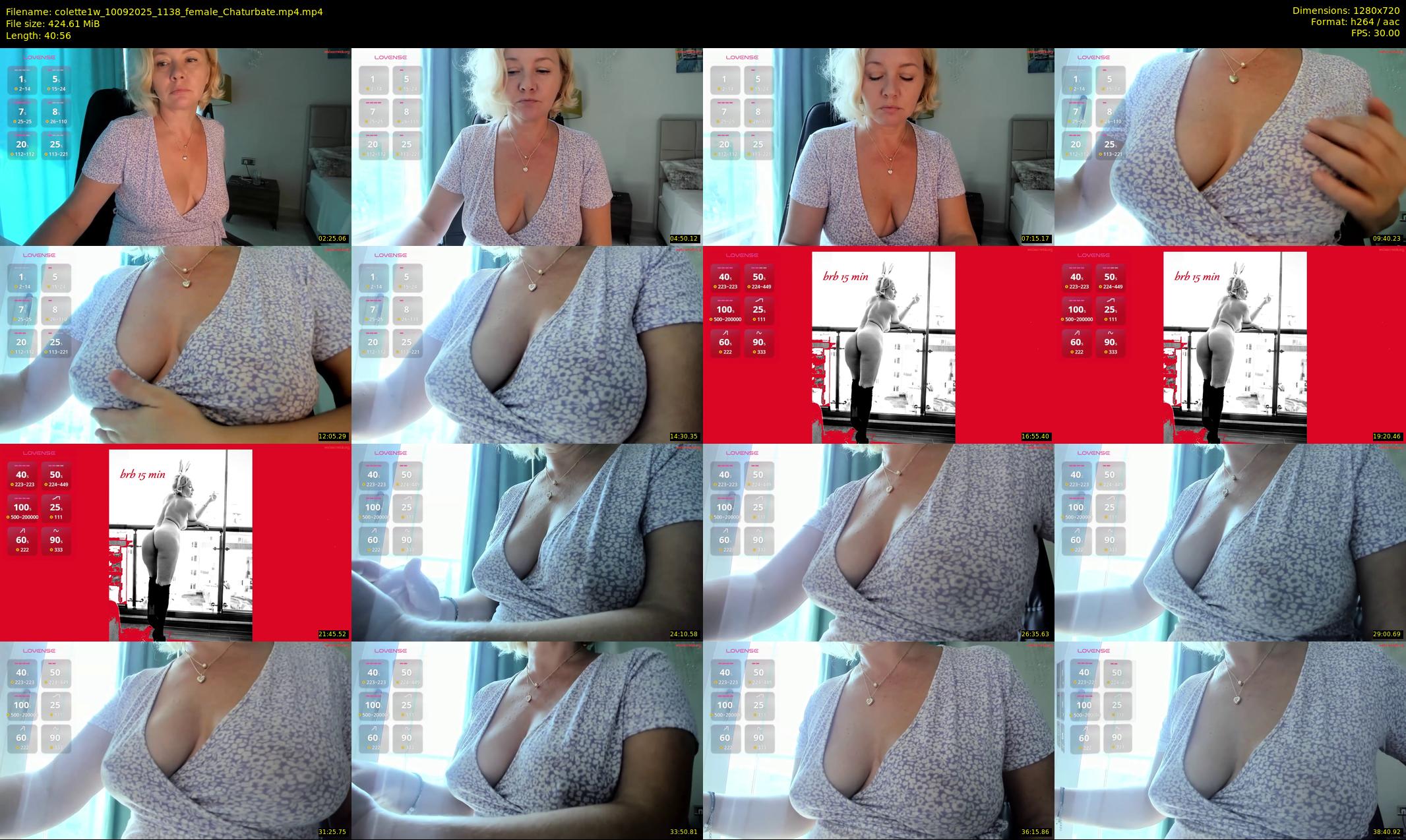 colette1w — 41 minute Chaturbate female cam show recording, 720p, Sep 10, 2025