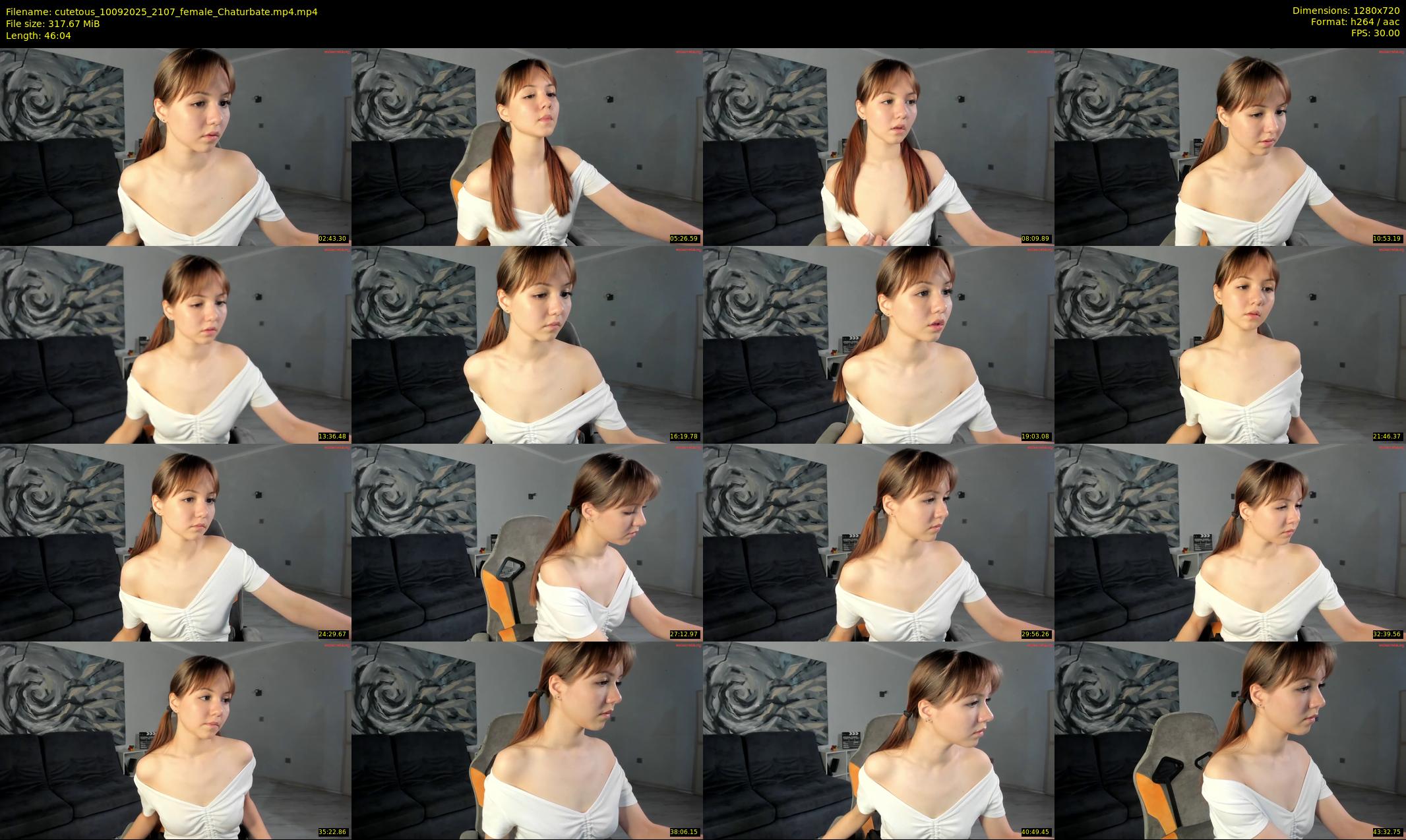 cutetous — 47 minute Chaturbate female cam show recording, 720p, Sep 10, 2025