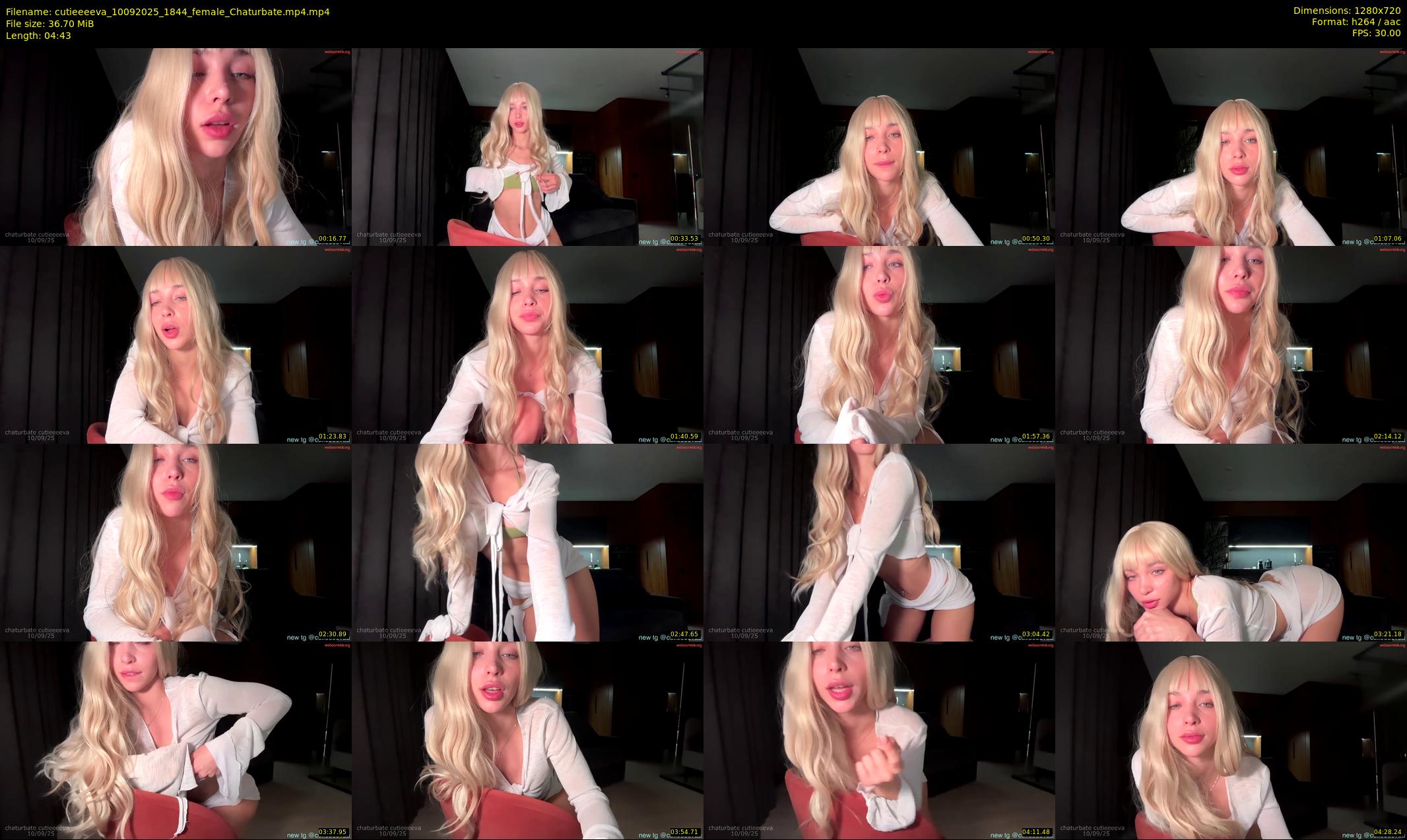 cutieeeeva — 5 minute Chaturbate female cam show recording, 720p, Sep 10, 2025