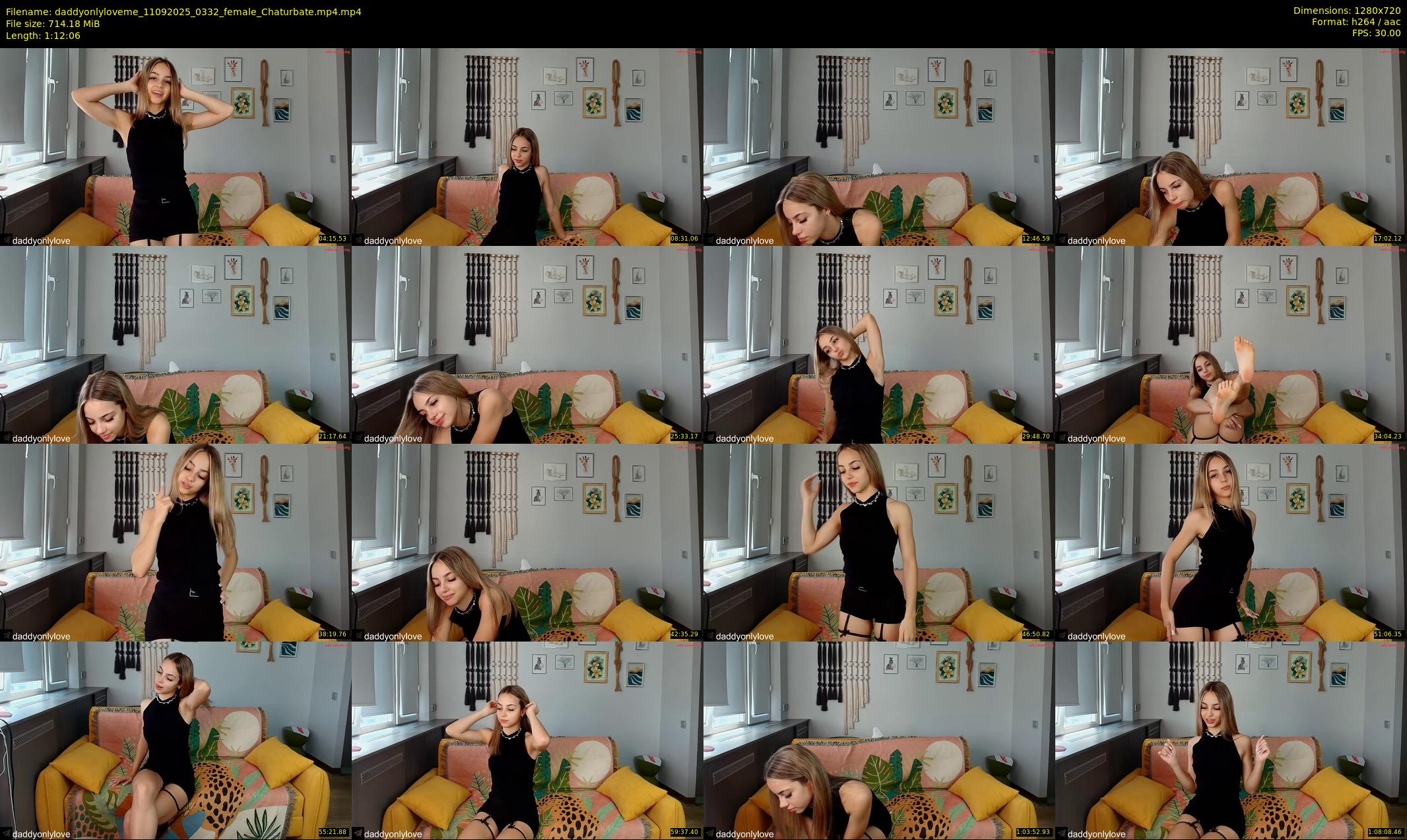 daddyonlyloveme — 73 minute Chaturbate female cam show recording, 720p, Sep 11, 2025