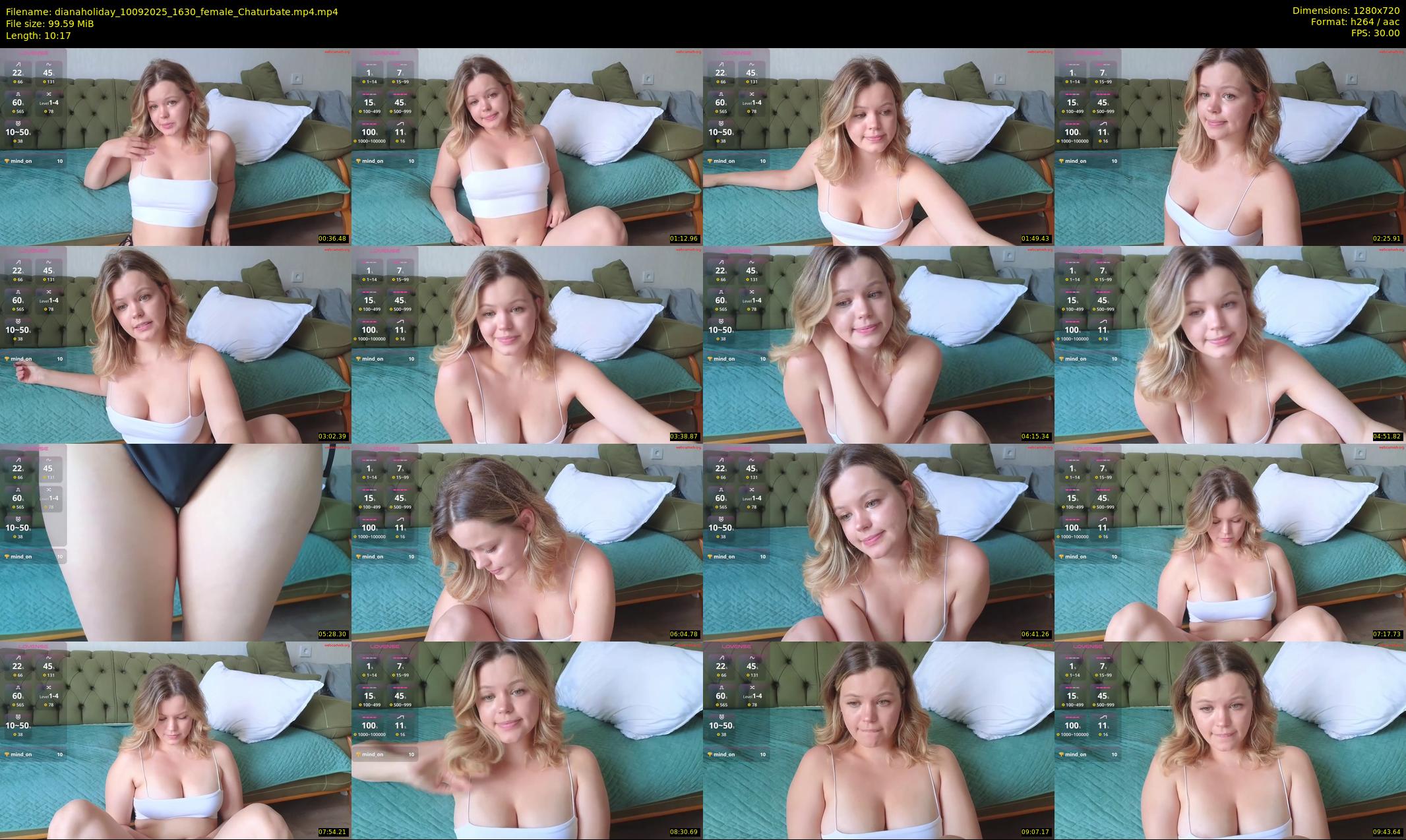 dianaholiday — 11 minute Chaturbate female cam show recording, 720p, Sep 10, 2025