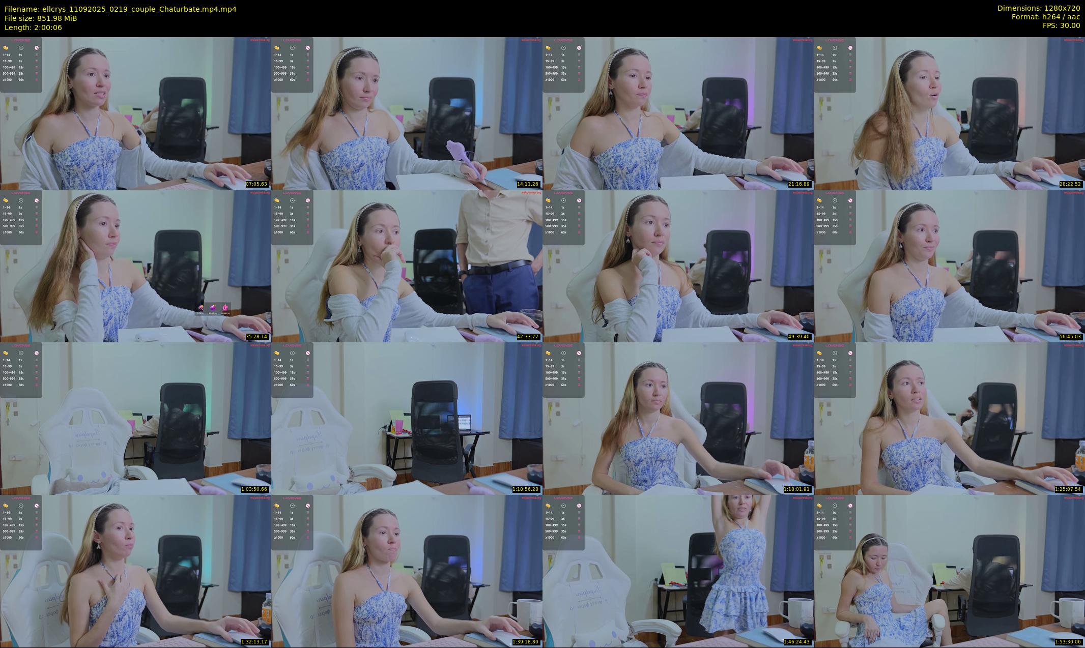 ellcrys — 121 minute Chaturbate couple cam show recording, 720p, Sep 11, 2025
