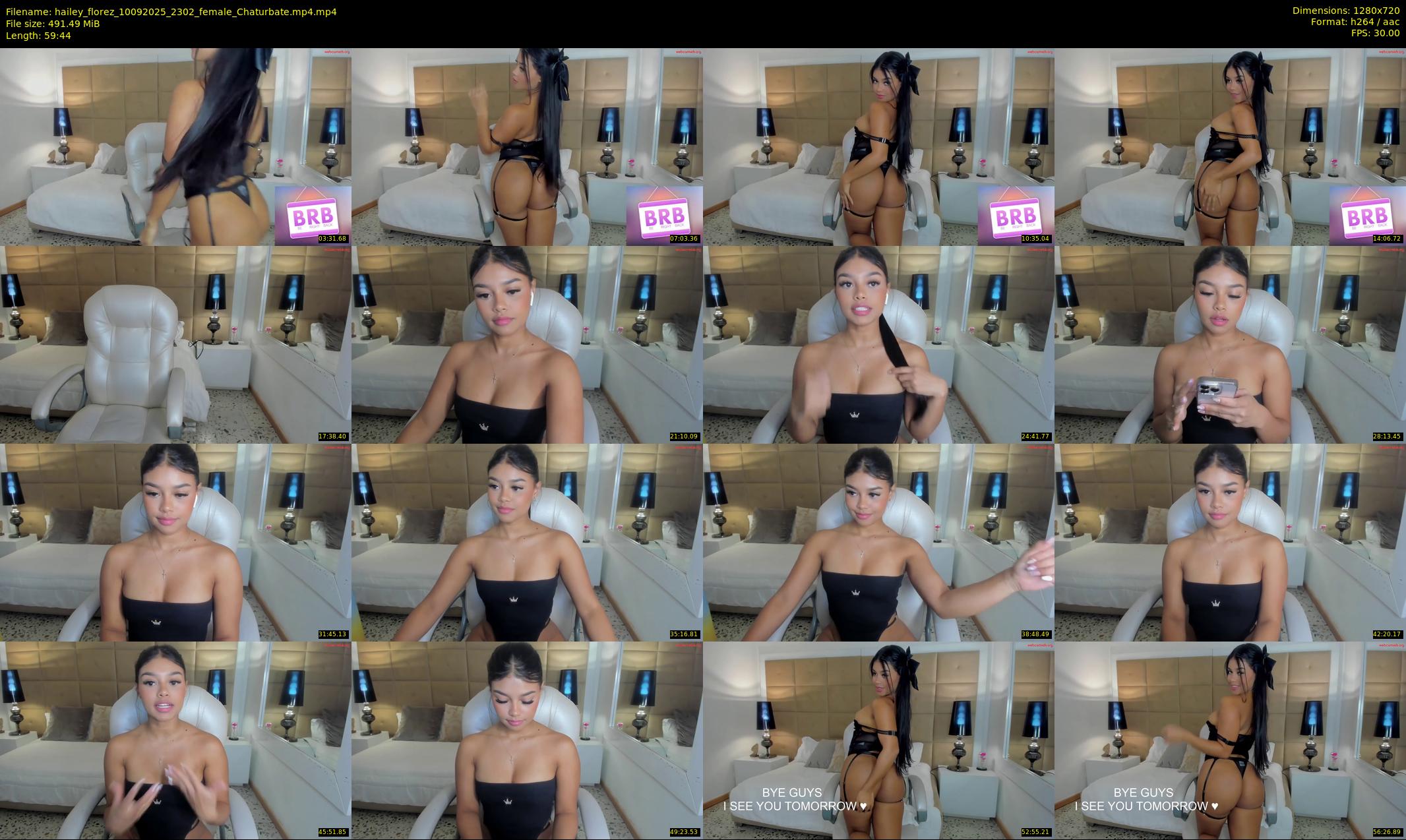 hailey_florez — 60 minute Chaturbate female cam show recording, 720p, Sep 10, 2025