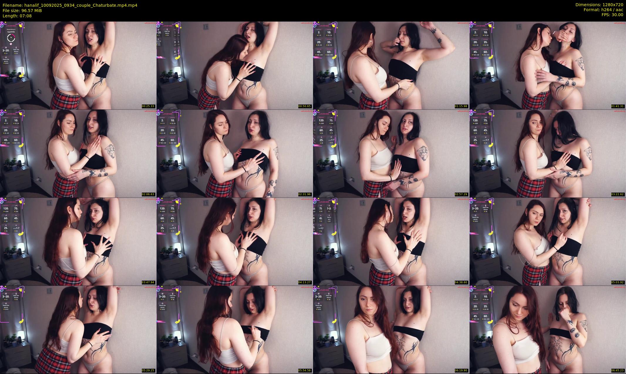 hanalif — 8 minute Chaturbate female cam show recording, 720p, Sep 10, 2025