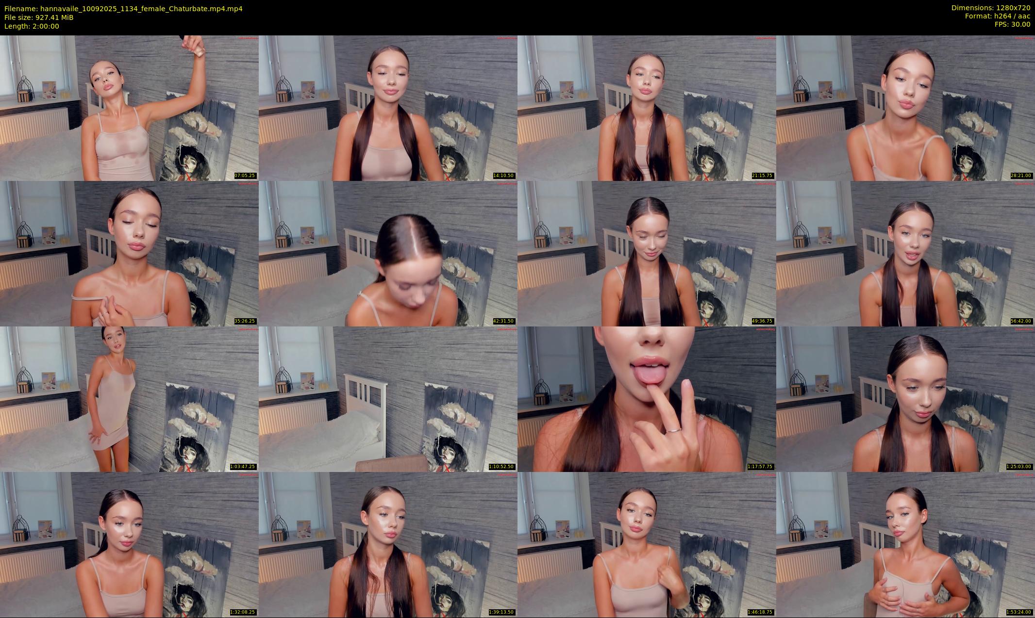 hannavaile — 120 minute Chaturbate female cam show recording, 720p, Sep 10, 2025