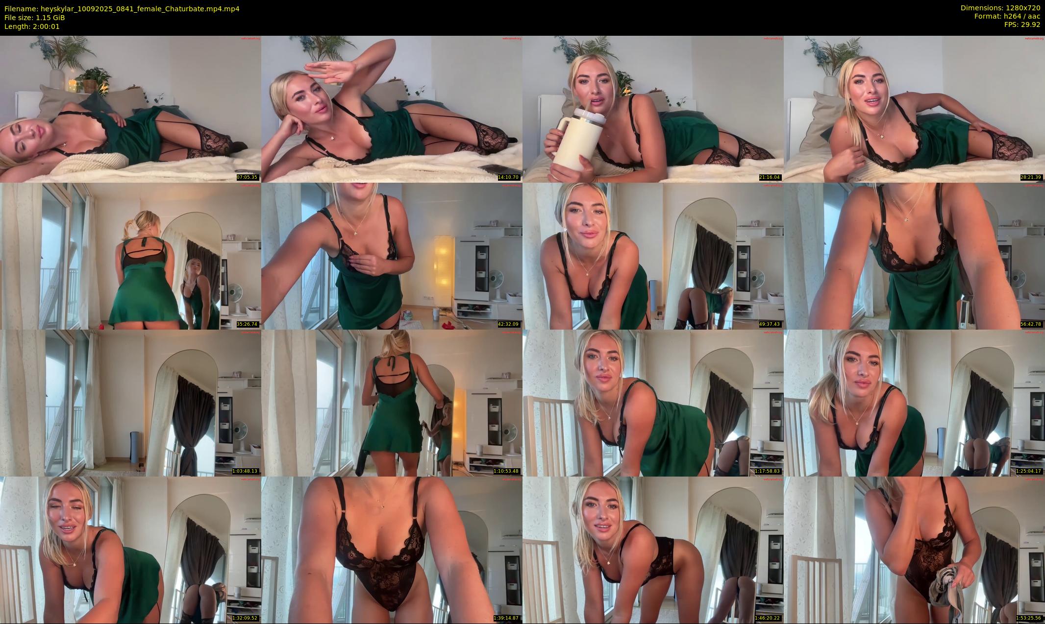 heyskylar — 121 minute Chaturbate female cam show recording, 720p, Sep 10, 2025