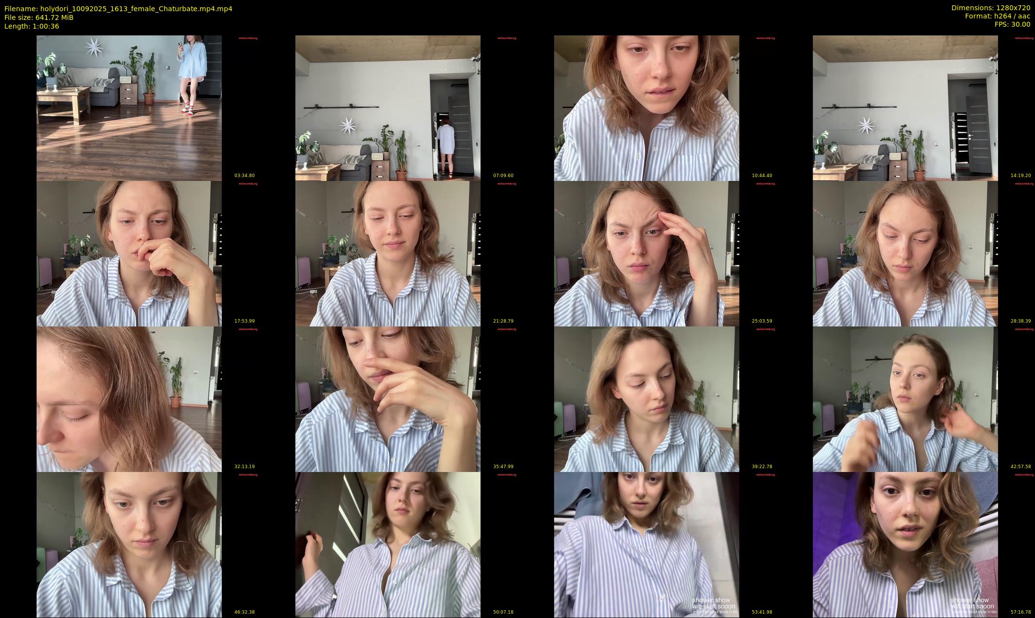 holydori — 61 minute Chaturbate female cam show recording, 720p, Sep 10, 2025