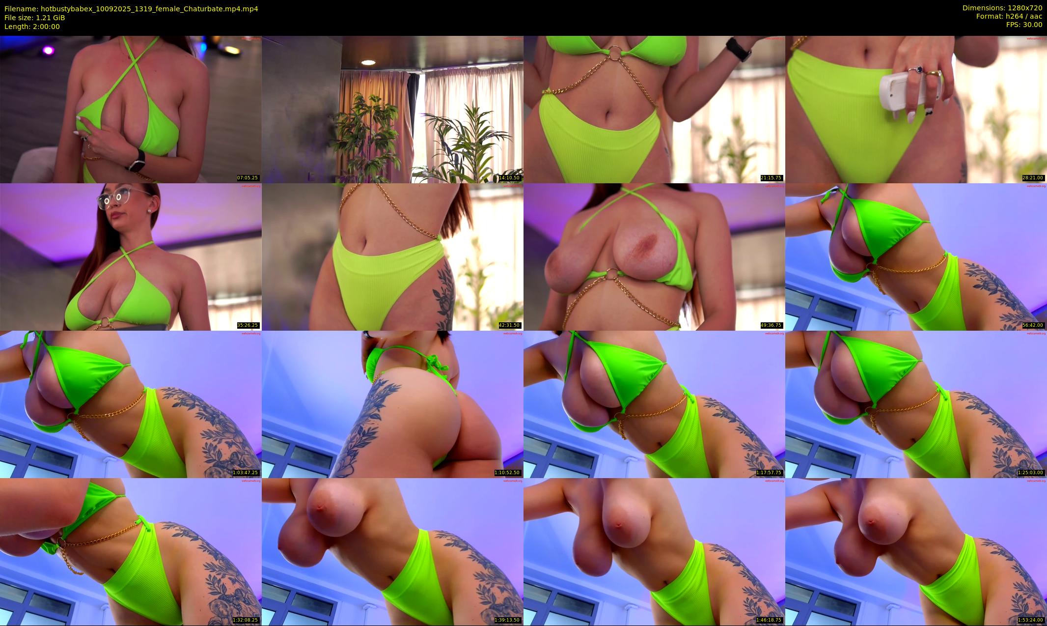 hotbustybabex — 120 minute Chaturbate female cam show recording, 720p, Sep 10, 2025