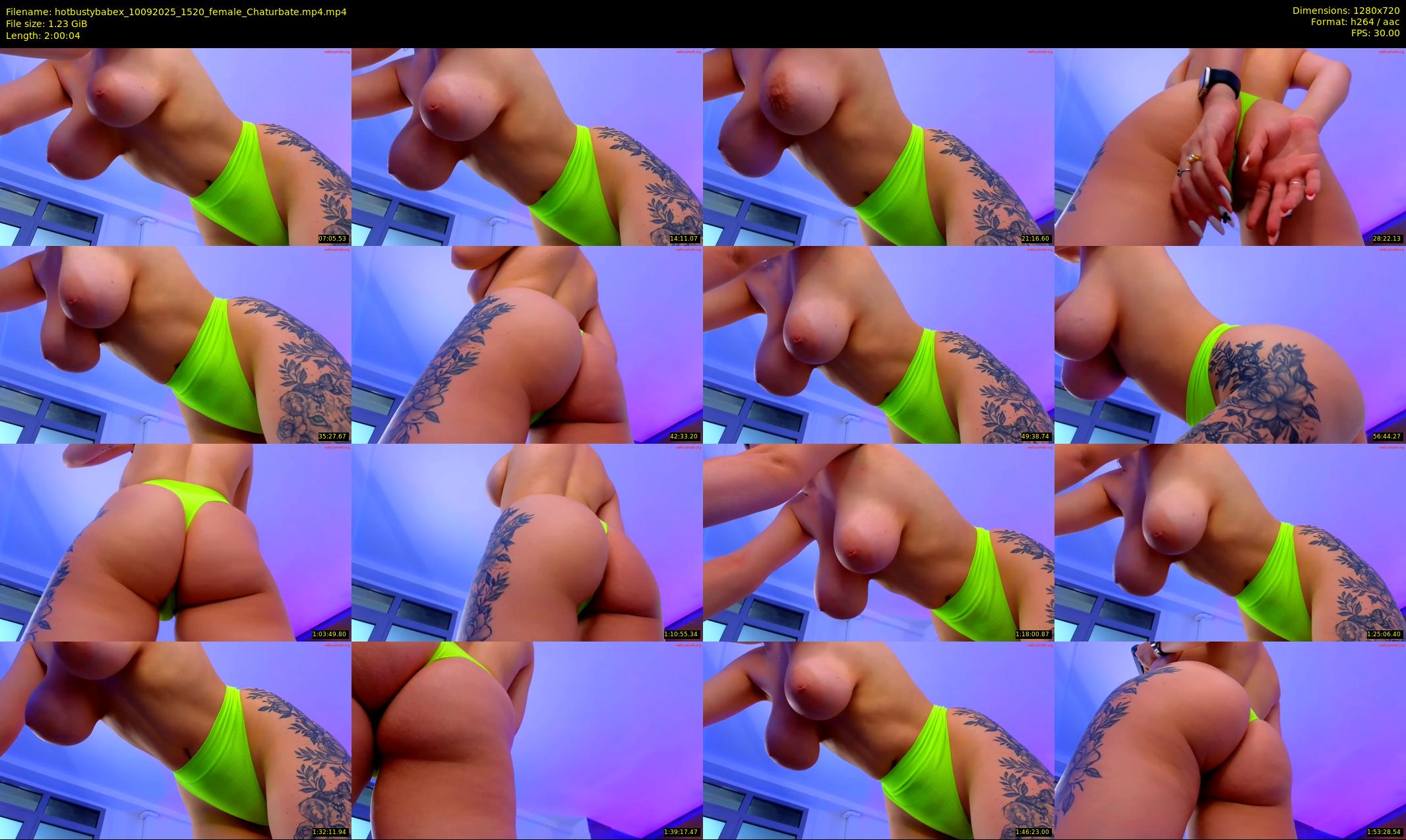 hotbustybabex — 121 minute Chaturbate female cam show recording, 720p, Sep 10, 2025
