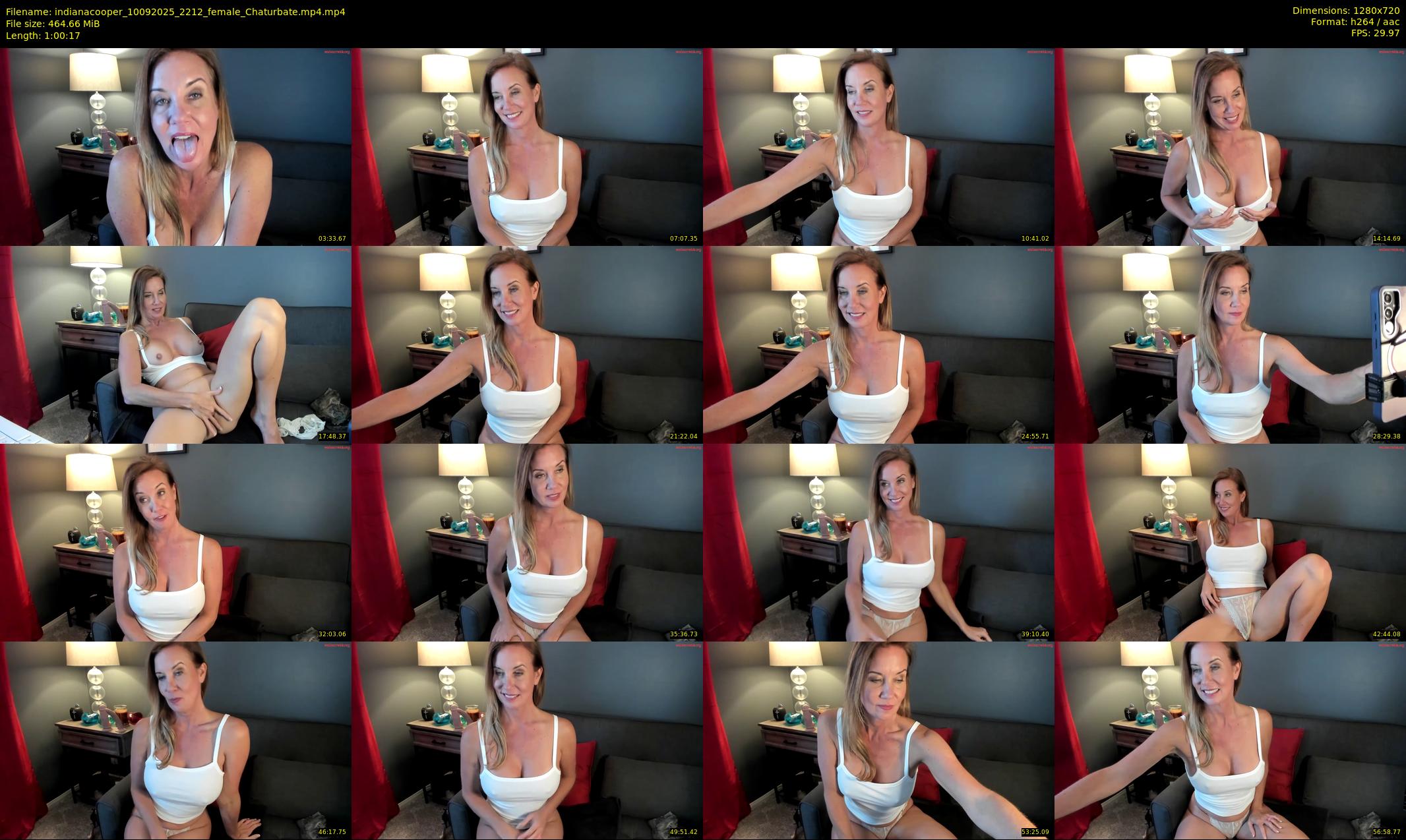 indianacooper — 61 minute Chaturbate female cam show recording, 720p, Sep 10, 2025