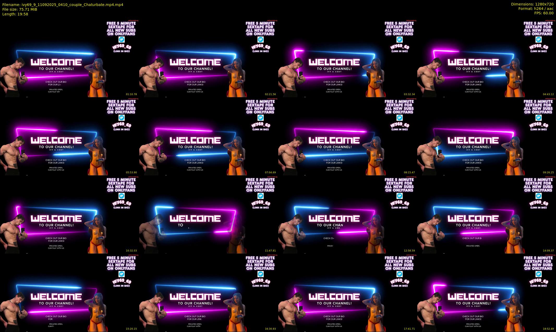 ivy69_9 — 20 minute Chaturbate couple cam show recording, 720p, Sep 11, 2025