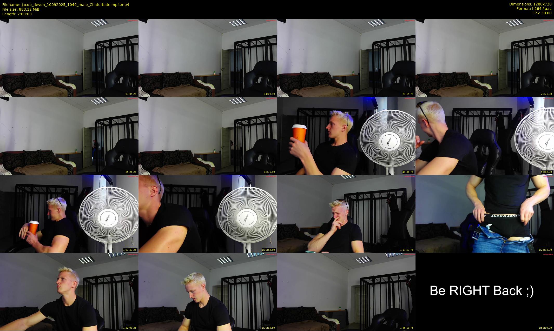 jacob_devon — 120 minute Chaturbate male cam show recording, 720p, Sep 10, 2025