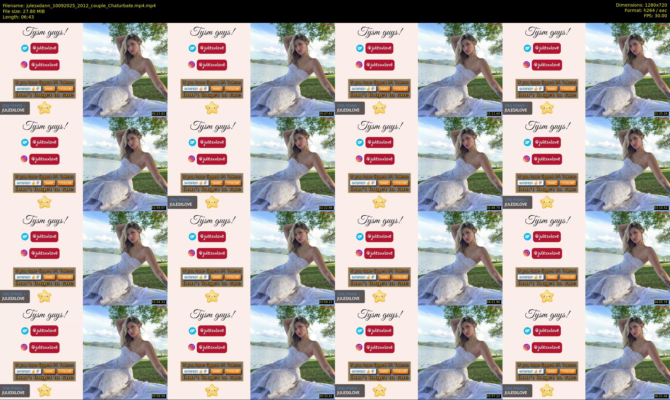 julesxdann — 7 minute Chaturbate couple cam show recording, 720p, Sep 10, 2025