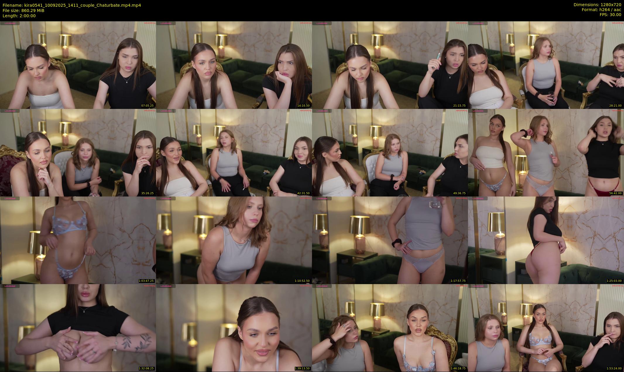 kira0541 — 120 minute Chaturbate couple cam show recording, 720p, Sep 10, 2025