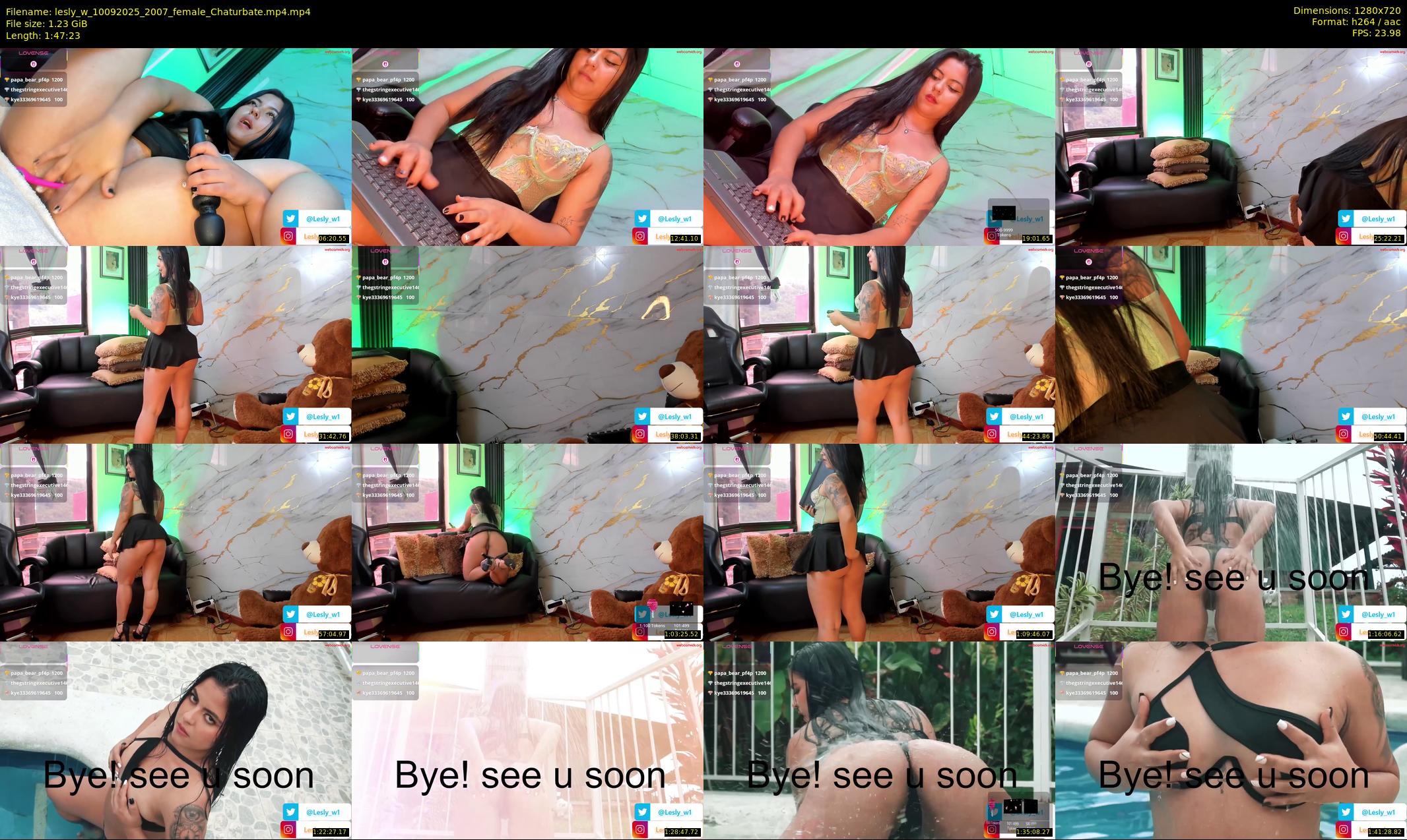 lesly_w — 108 minute Chaturbate female cam show recording, 720p, Sep 10, 2025