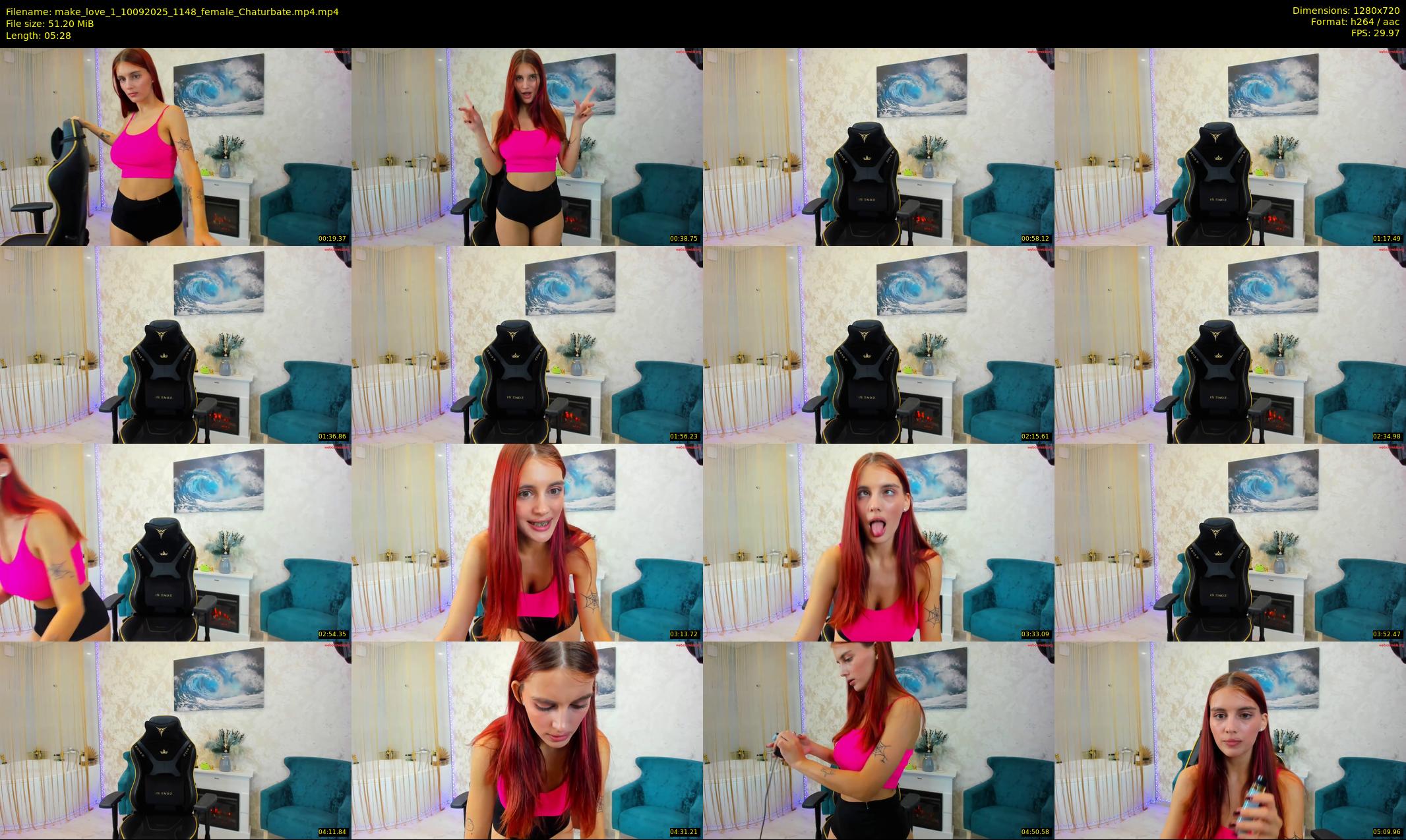 make_love_1 — 6 minute Chaturbate female cam show recording, 720p, Sep 10, 2025