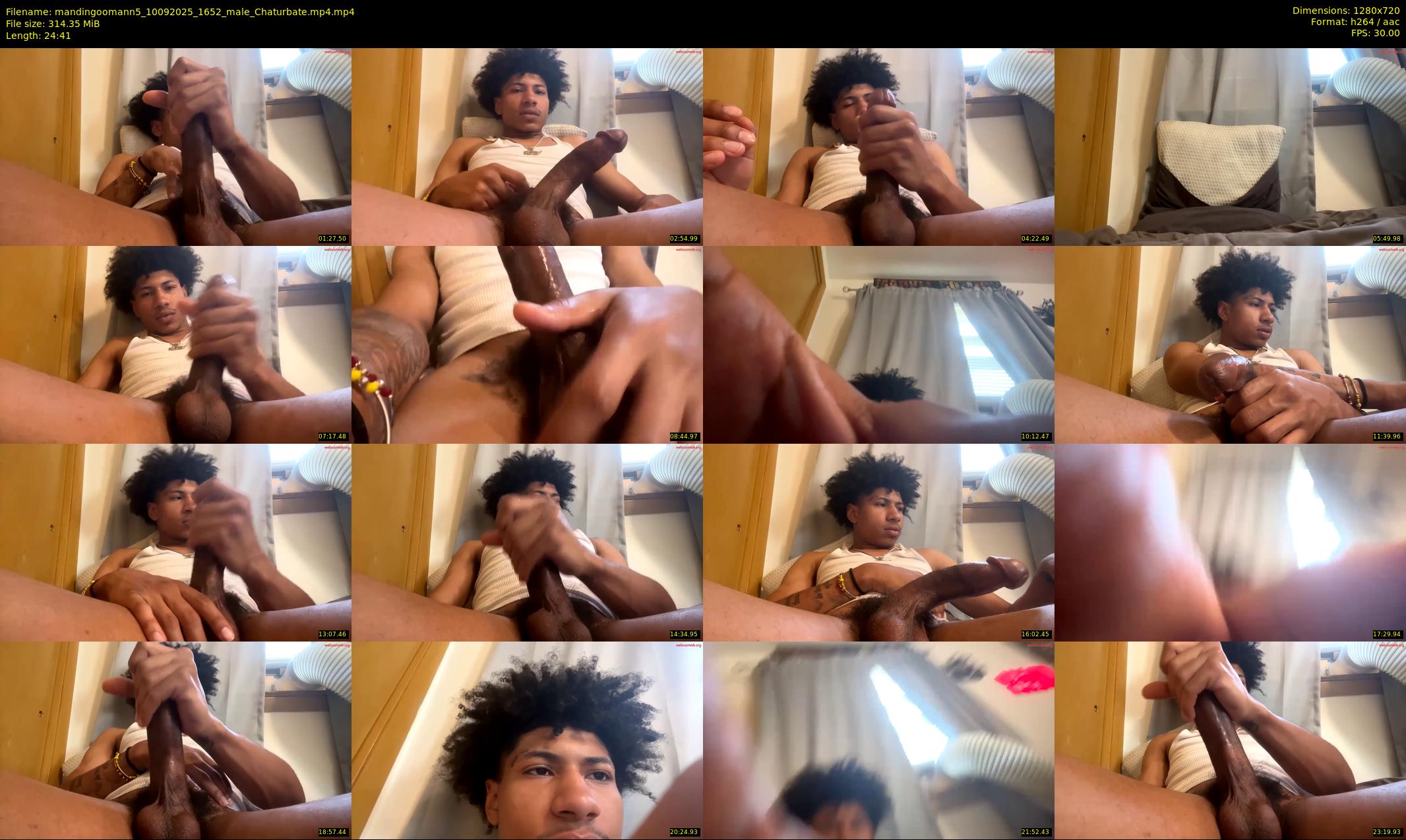 mandingoomann5 — 25 minute Chaturbate male cam show recording, 720p, Sep 10, 2025