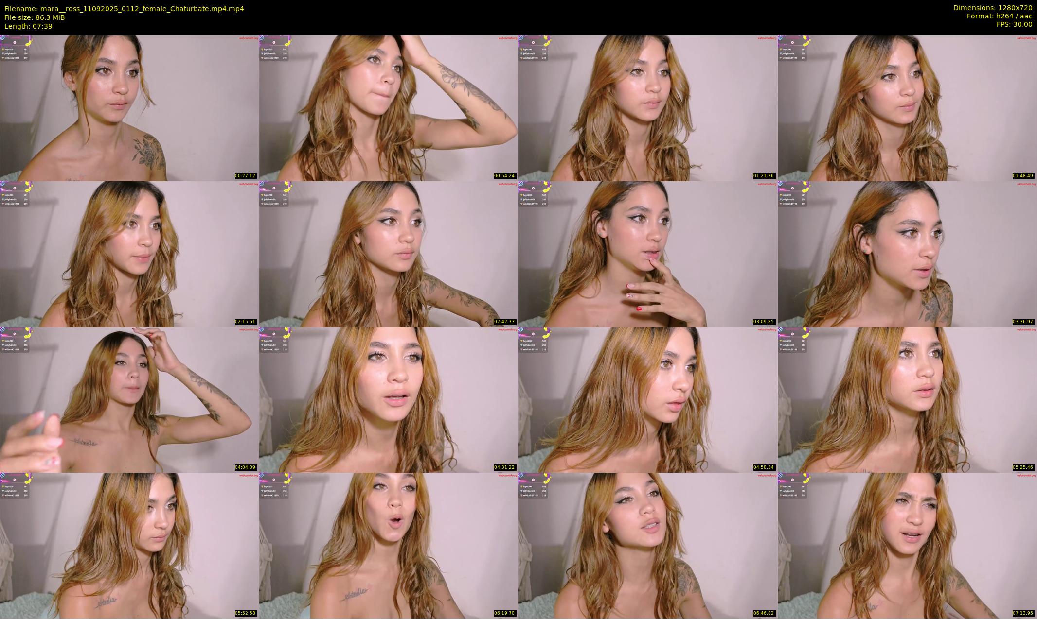 mara__ross — 8 minute Chaturbate female cam show recording, 720p, Sep 11, 2025