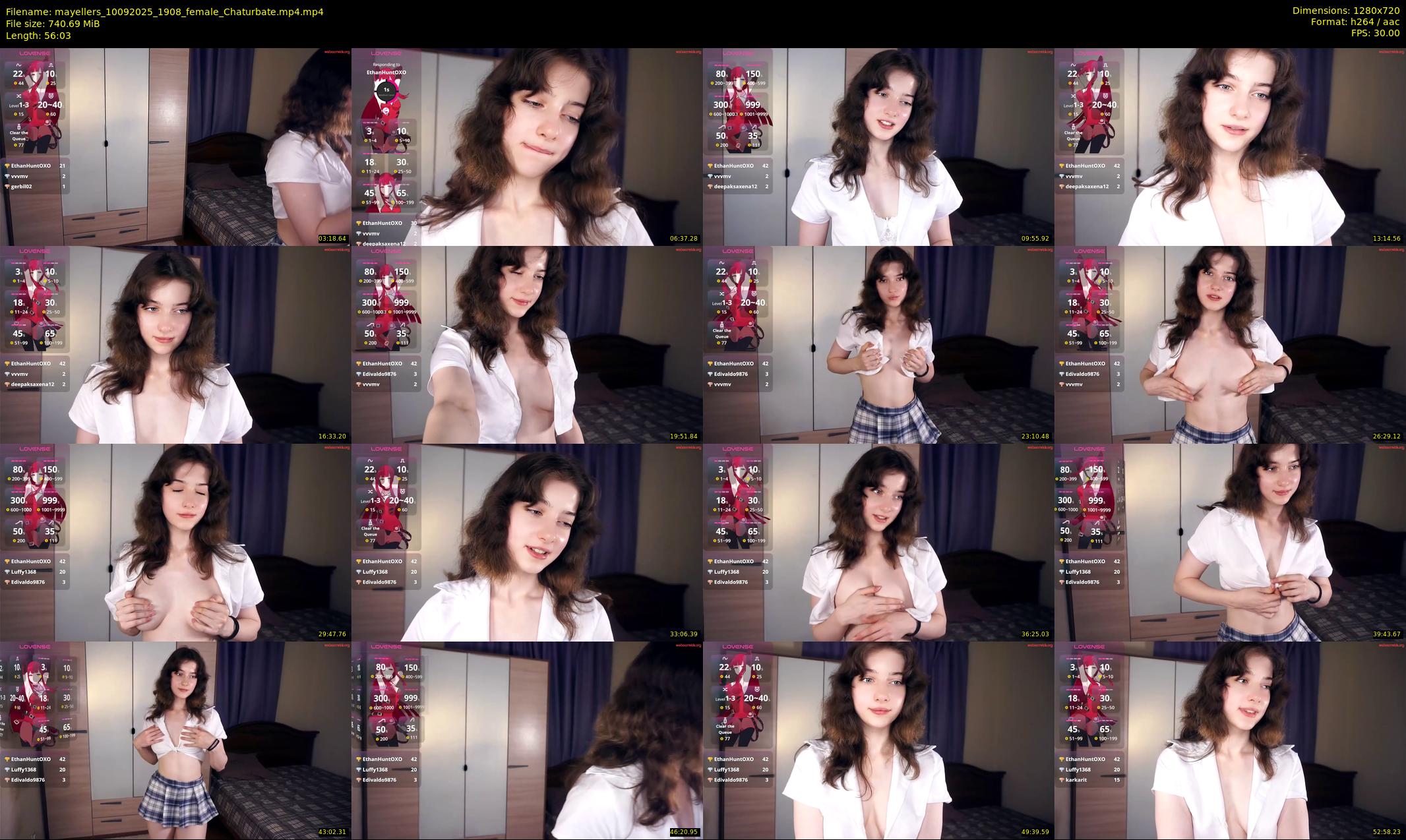 mayellers — 57 minute Chaturbate female cam show recording, 720p, Sep 10, 2025