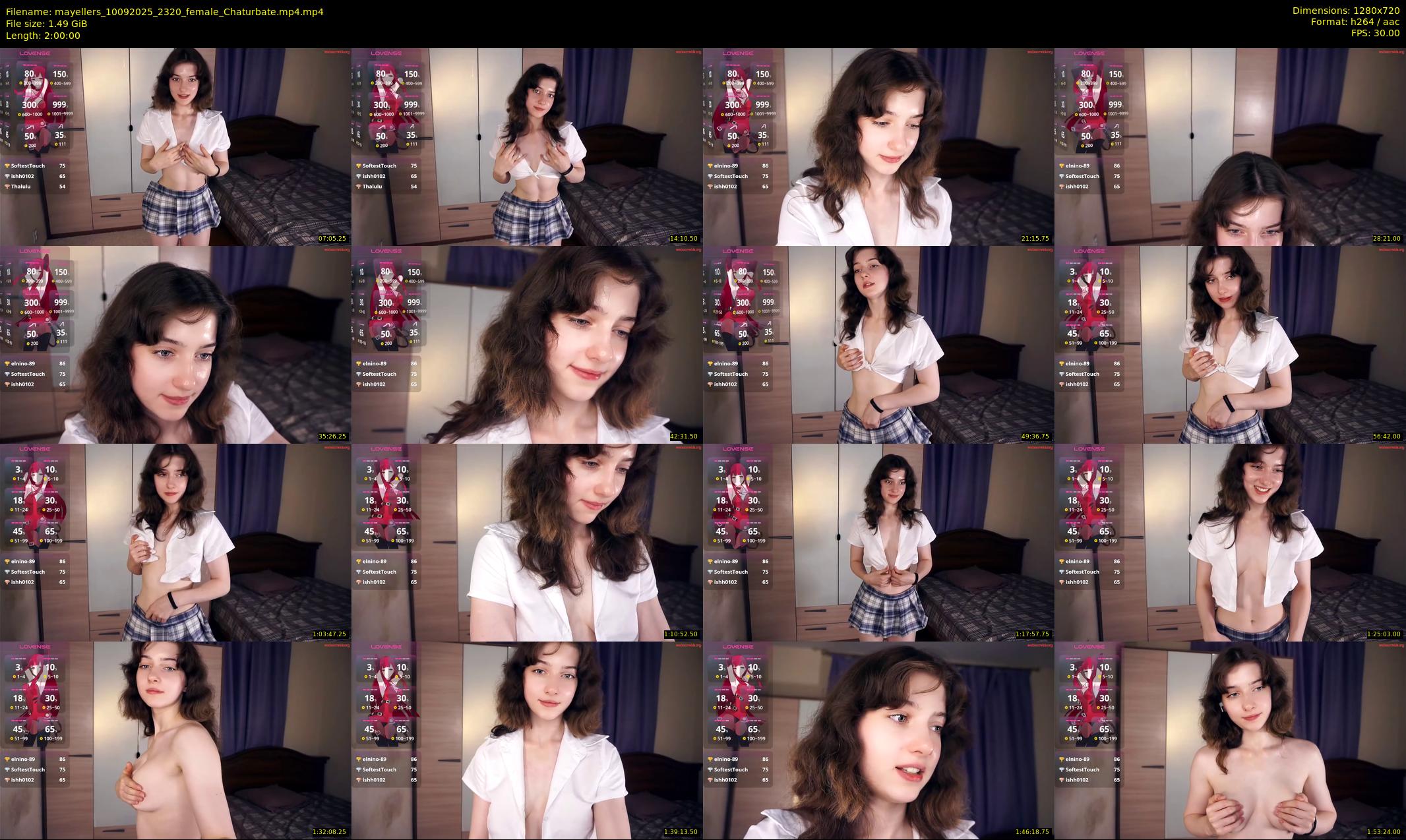 mayellers — 120 minute Chaturbate female cam show recording, 720p, Sep 10, 2025