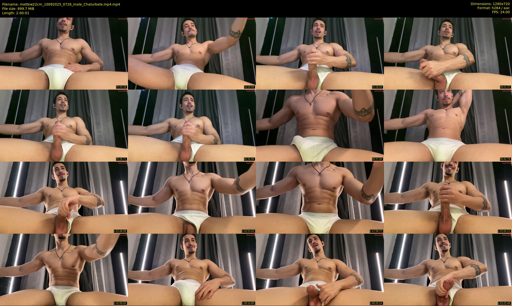 mettew22cm — 121 minute Chaturbate male cam show recording, 720p, Sep 10, 2025
