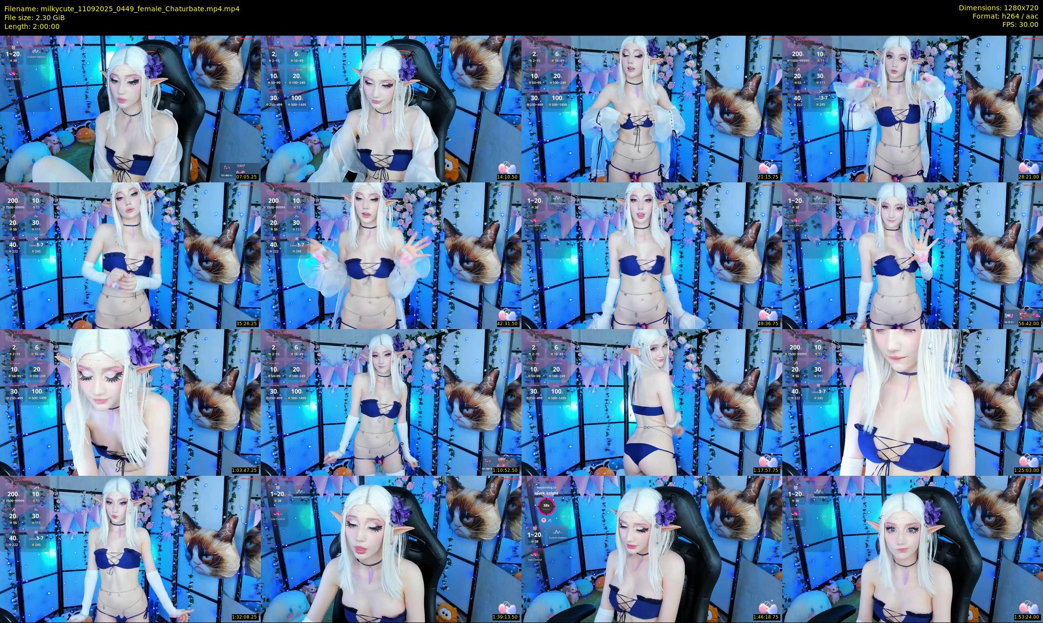 milkycute — 120 minute Chaturbate female cam show recording, 720p, Sep 11, 2025