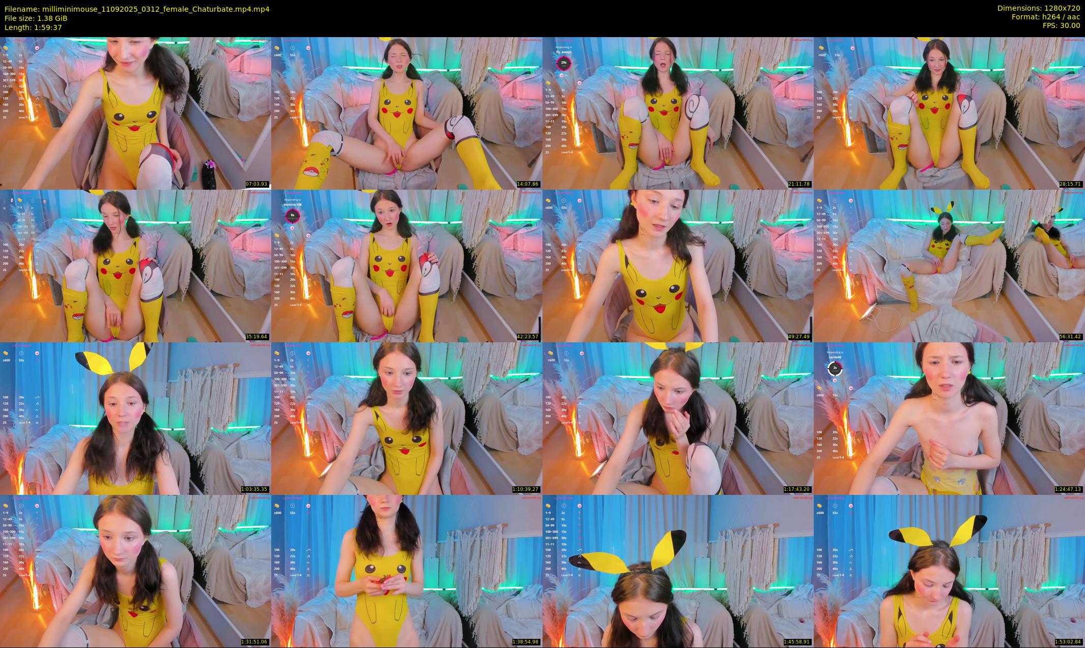 milliminimouse — 120 minute Chaturbate female cam show recording, 720p, Sep 11, 2025