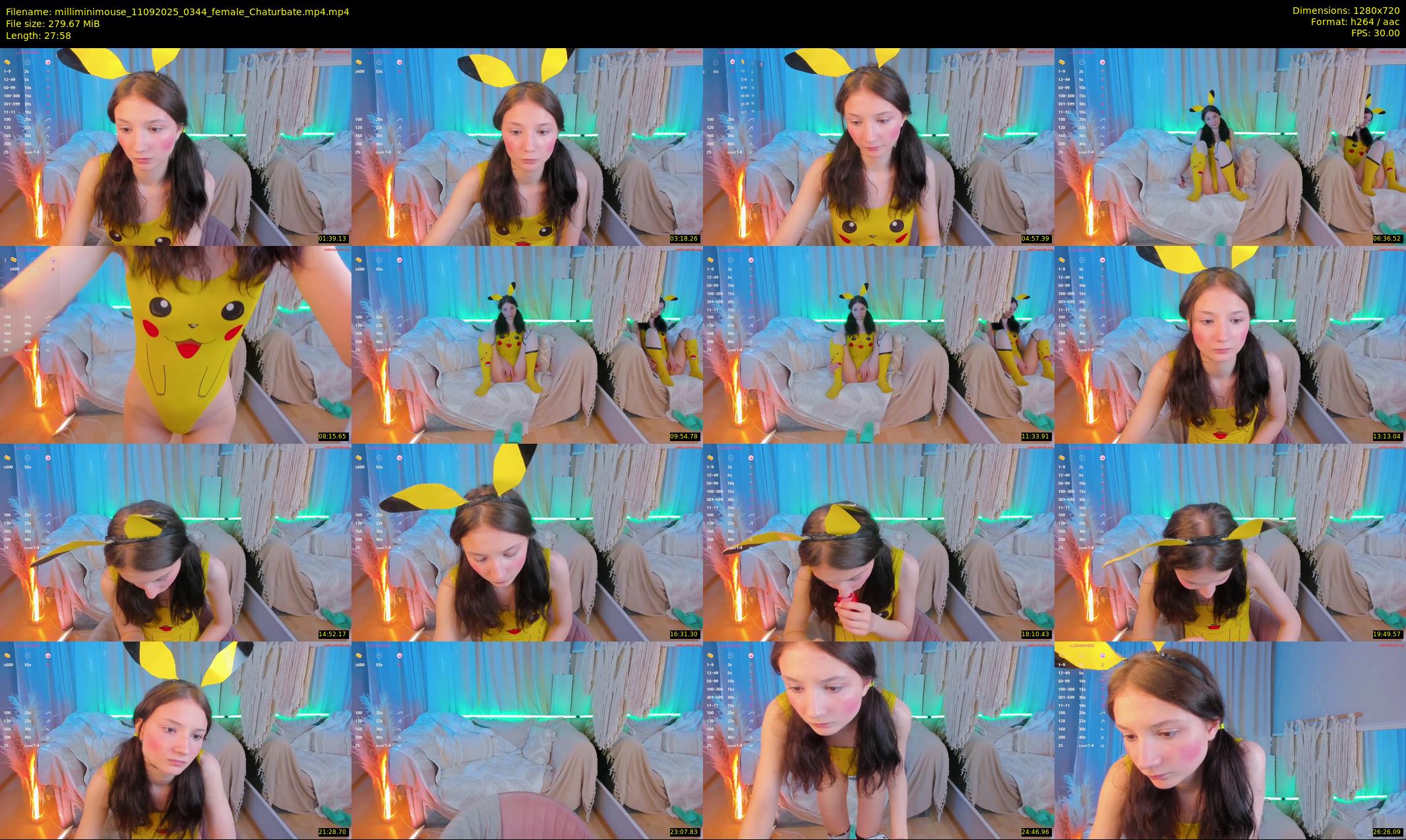 milliminimouse — 28 minute Chaturbate female cam show recording, 720p, Sep 11, 2025