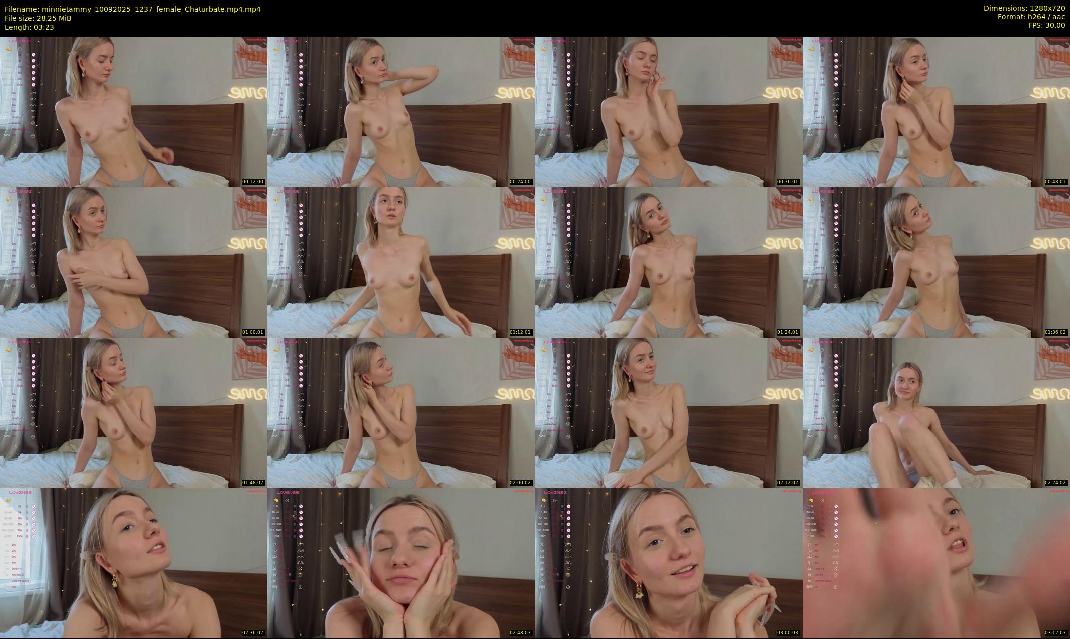 minnietammy — 4 minute Chaturbate female cam show recording, 720p, Sep 10, 2025