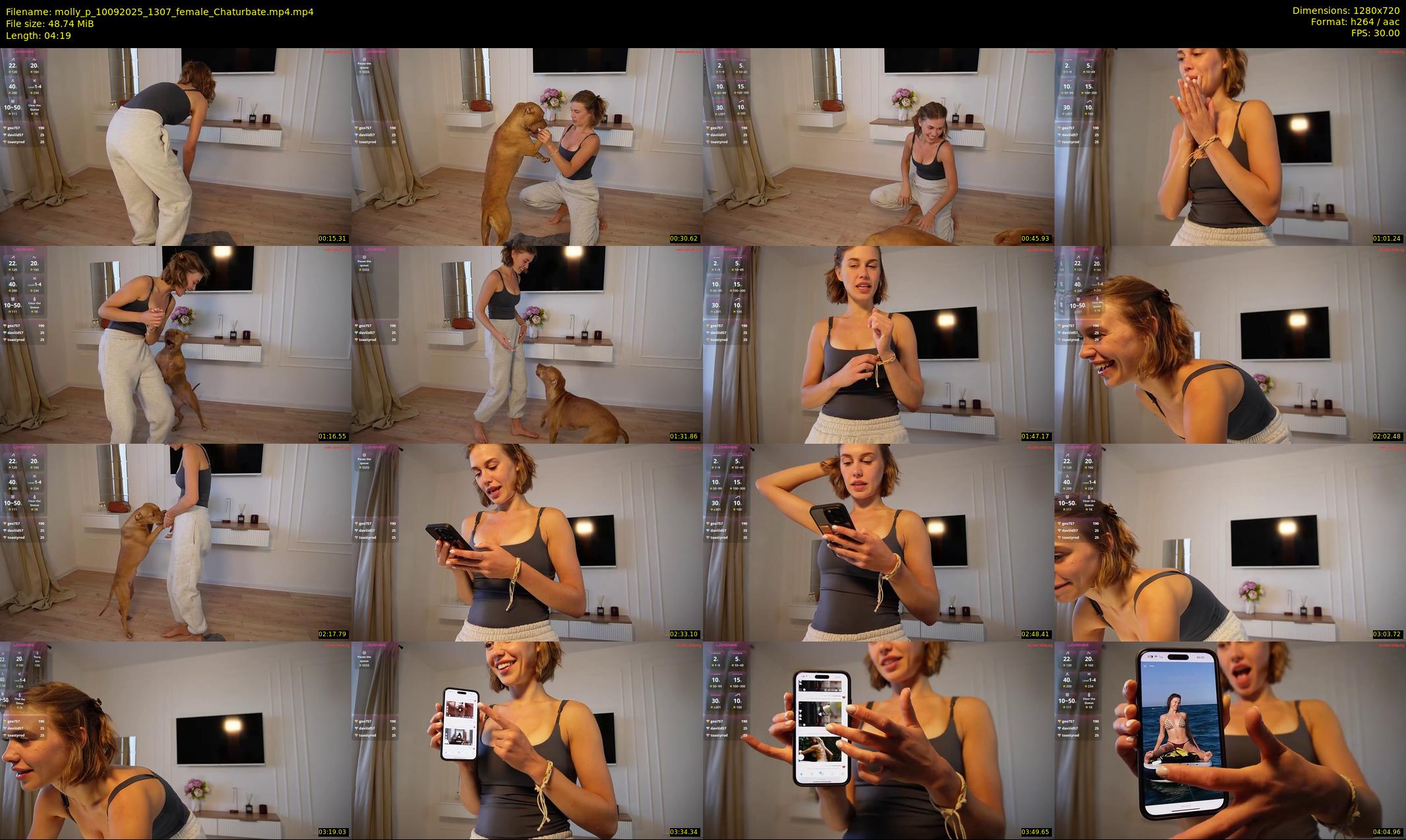 molly_p — 5 minute Chaturbate female cam show recording, 720p, Sep 10, 2025