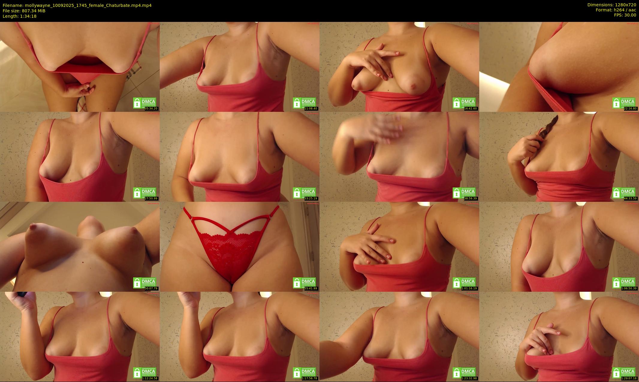 mollywayne — 95 minute Chaturbate female cam show recording, 720p, Sep 10, 2025