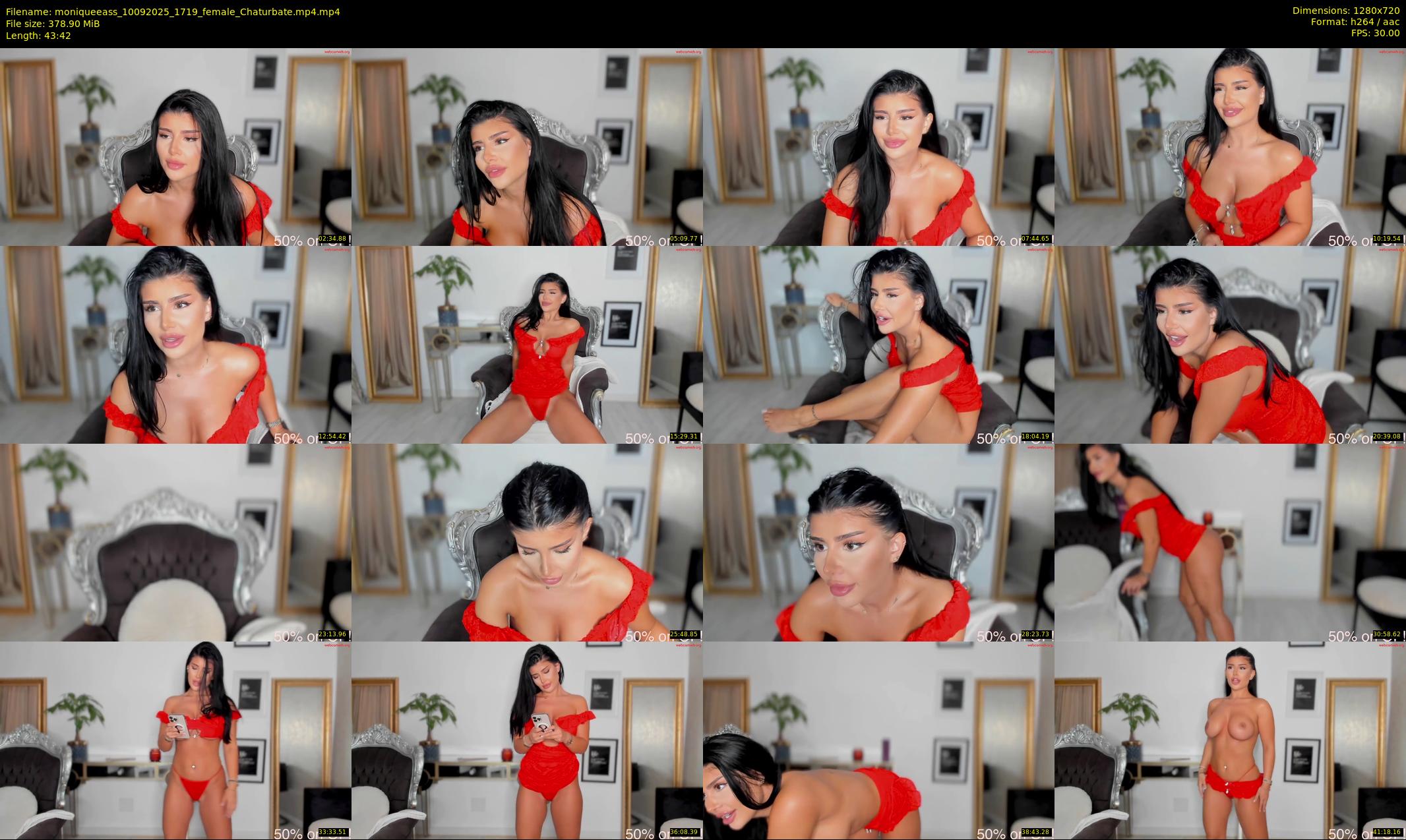 moniqueeass — 44 minute Chaturbate female cam show recording, 720p, Sep 10, 2025
