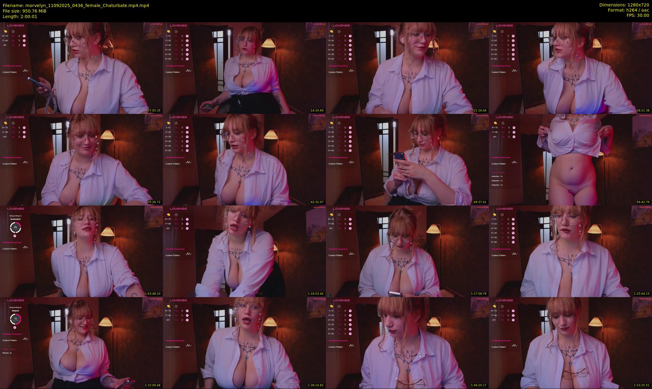 morvelyn — 121 minute Chaturbate female cam show recording, 720p, Sep 11, 2025
