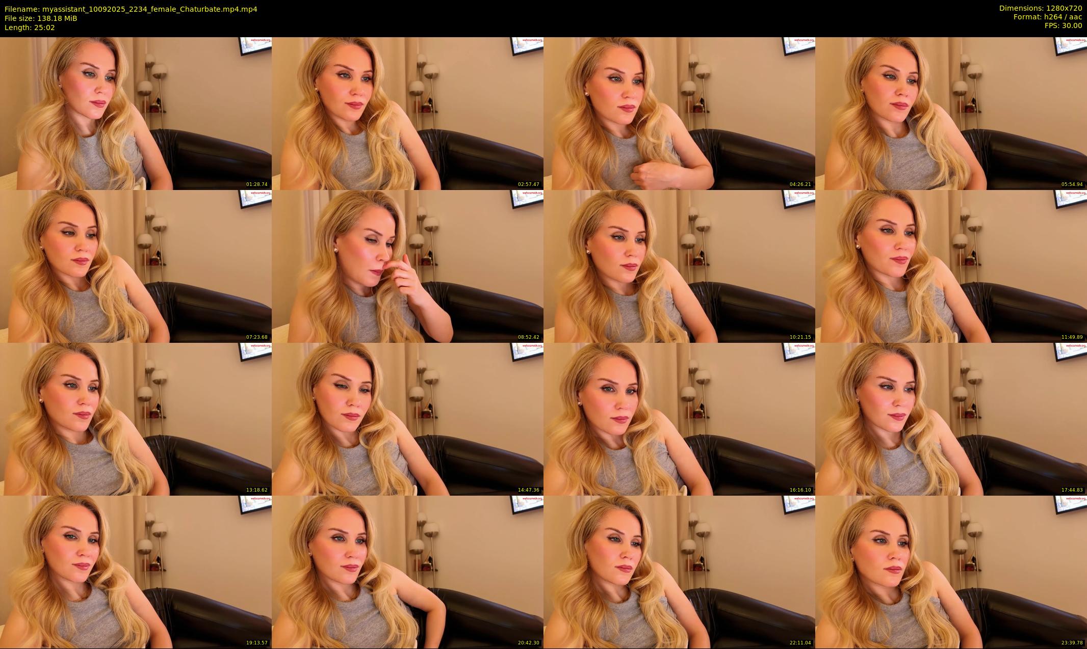 myassistant — 26 minute Chaturbate female cam show recording, 720p, Sep 10, 2025