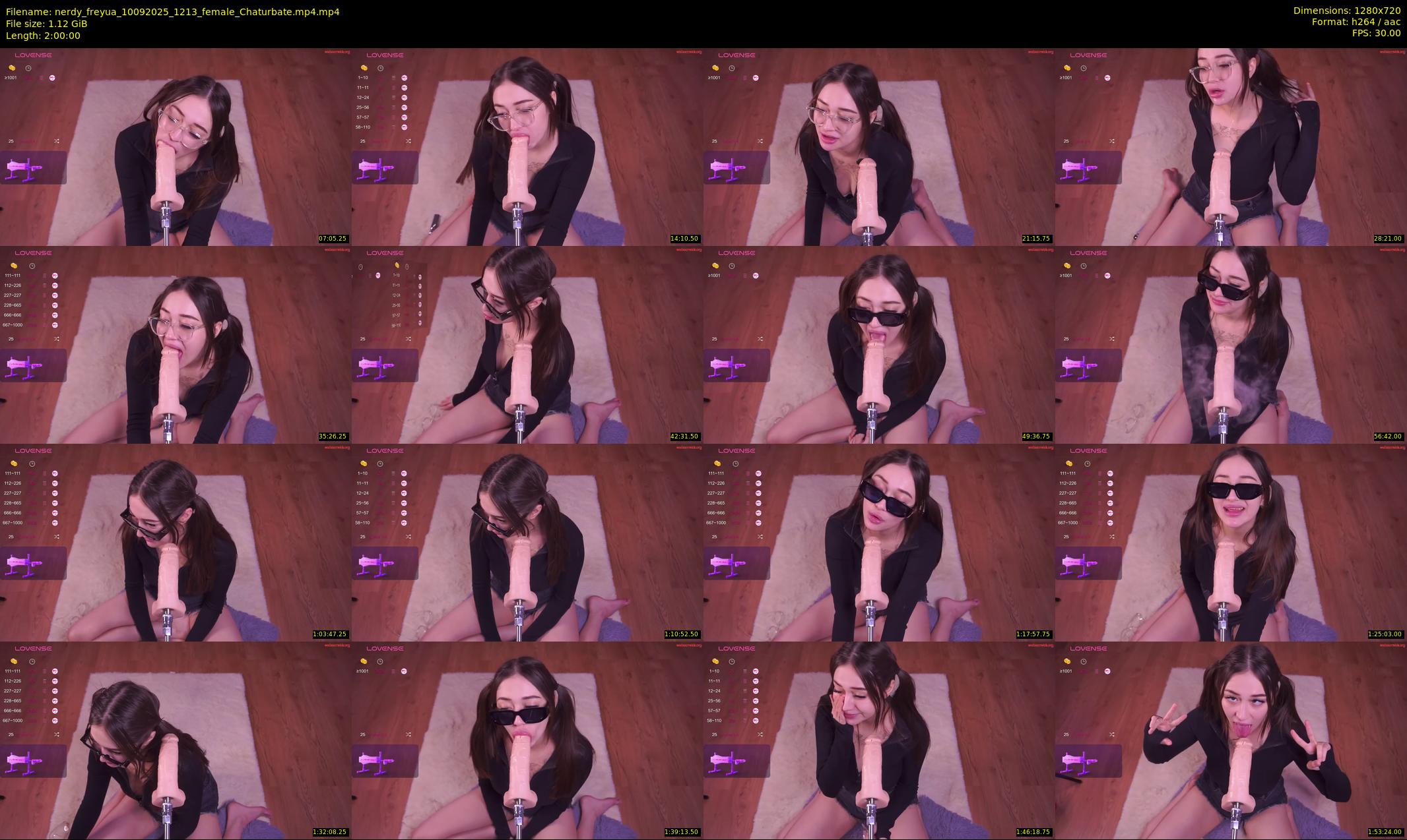 nerdy_freyua — 120 minute Chaturbate female cam show recording, 720p, Sep 10, 2025