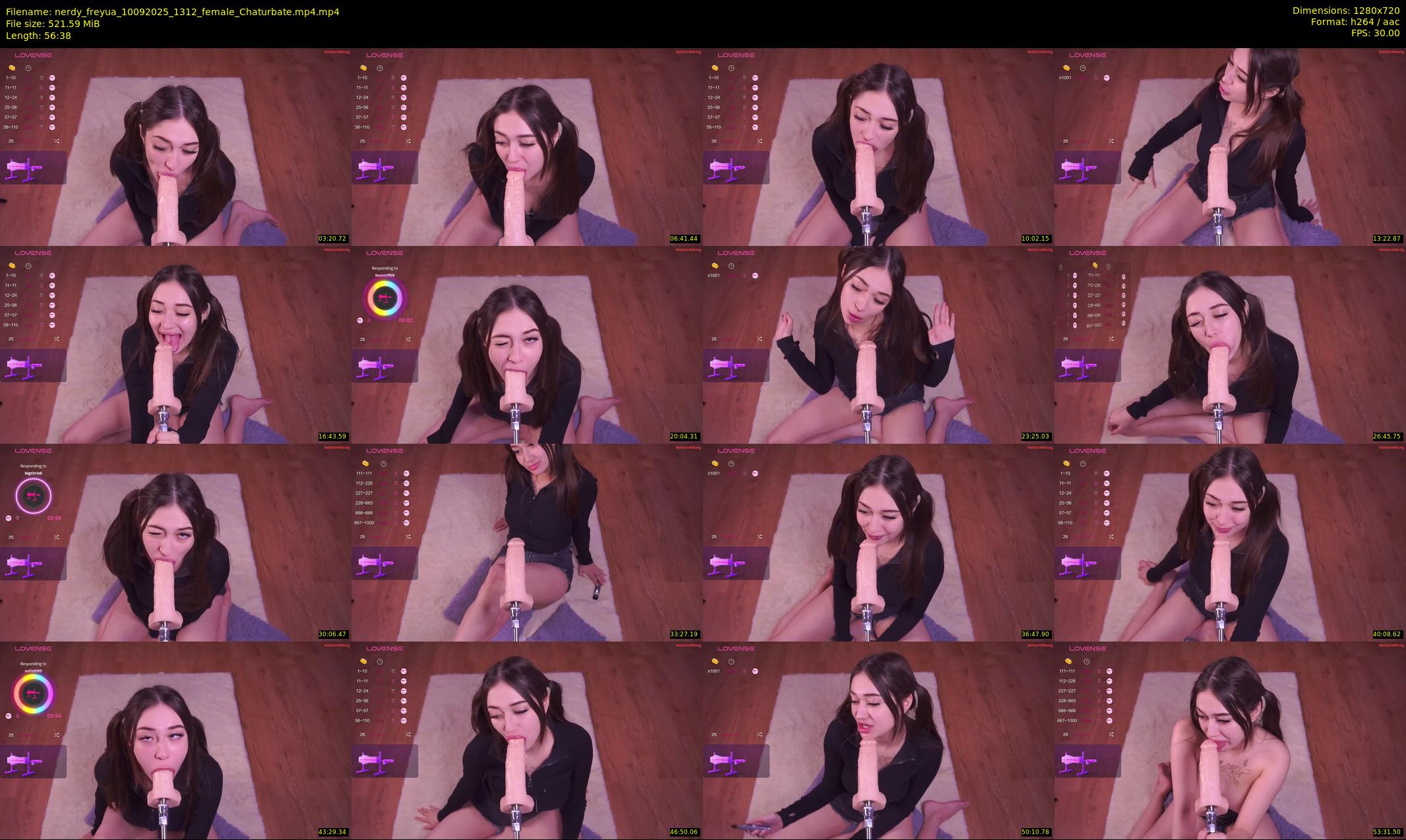 nerdy_freyua — 57 minute Chaturbate female cam show recording, 720p, Sep 10, 2025