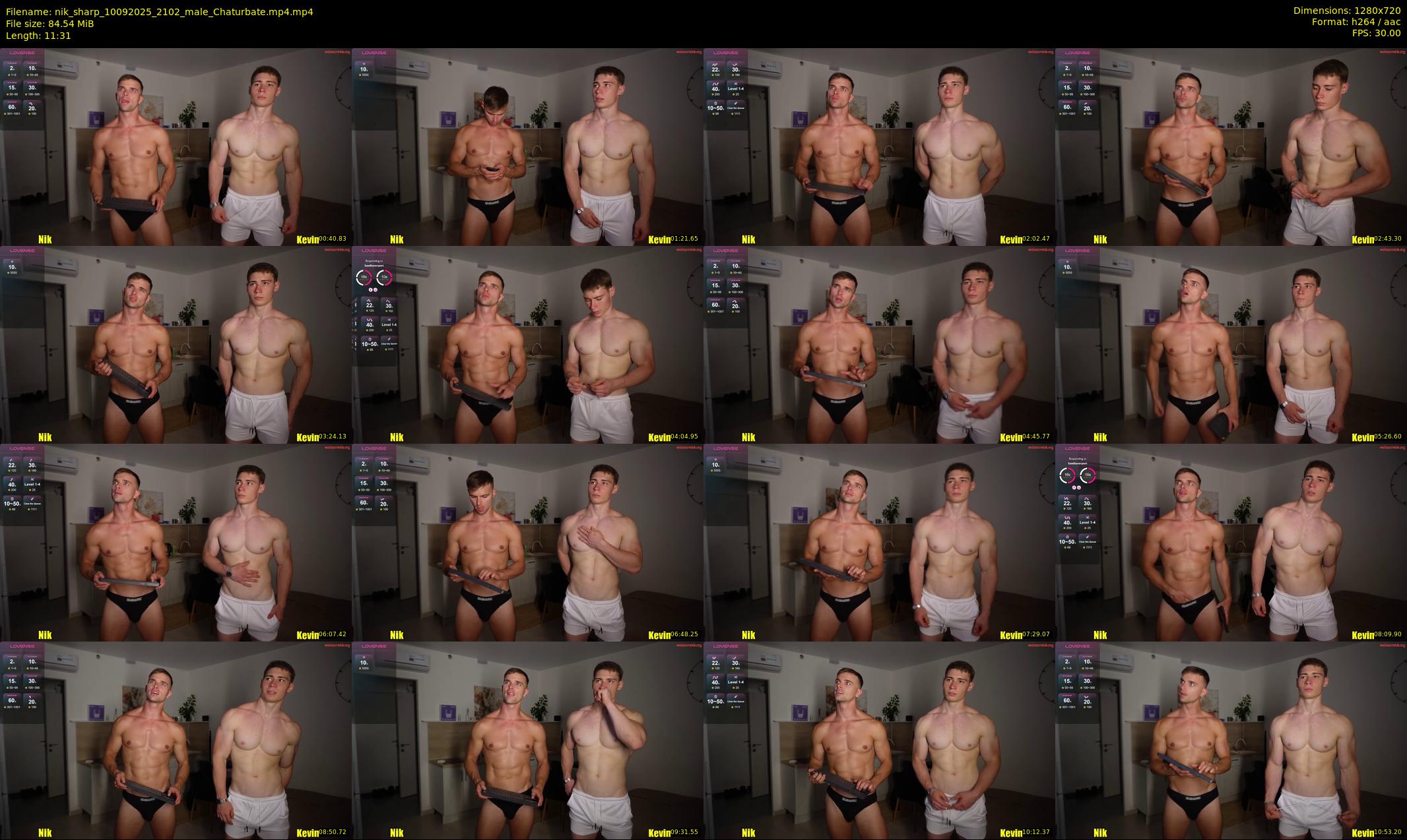 nik_sharp — 12 minute Chaturbate male cam show recording, 720p, Sep 10, 2025