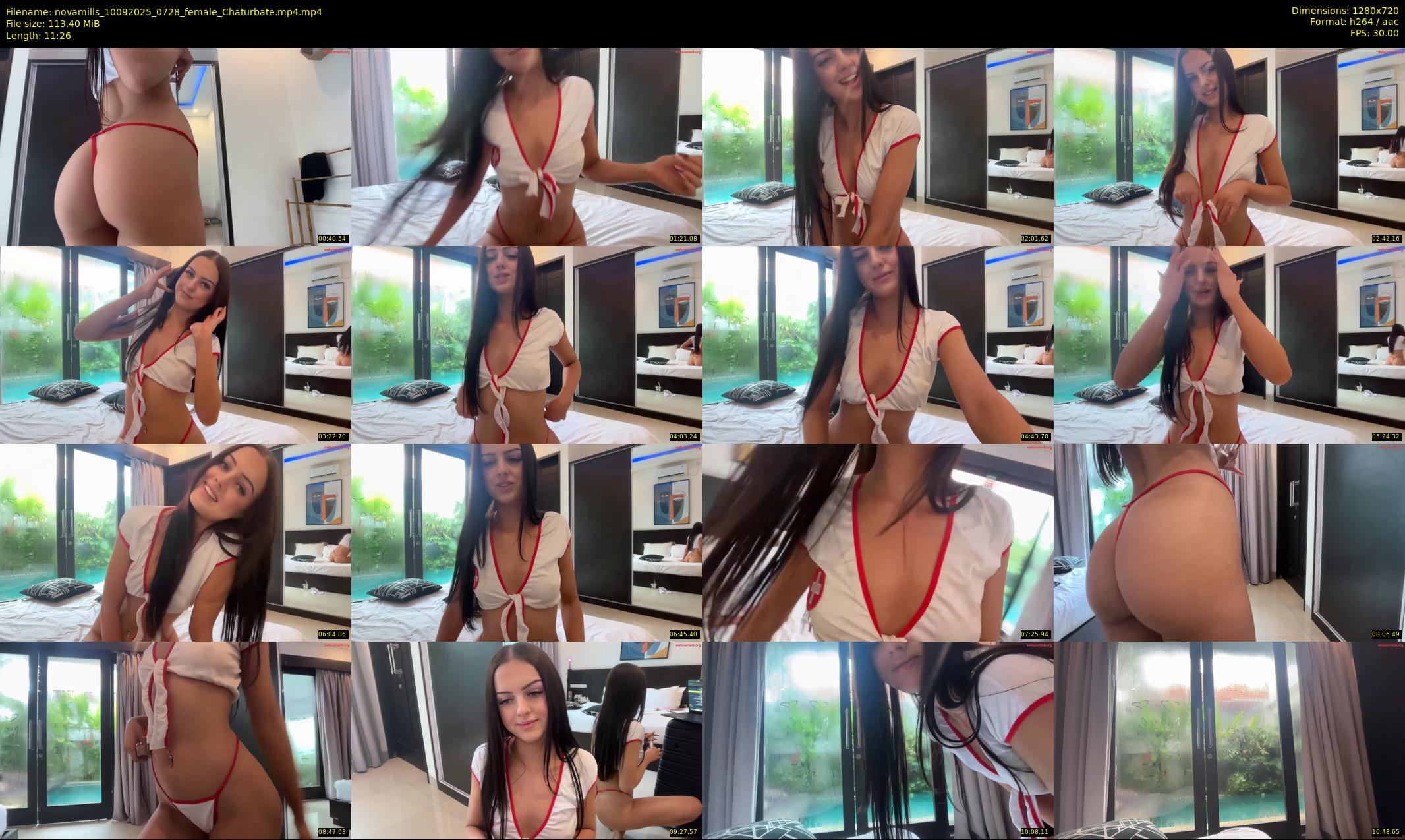 novamills — 12 minute Chaturbate female cam show recording, 720p, Sep 10, 2025